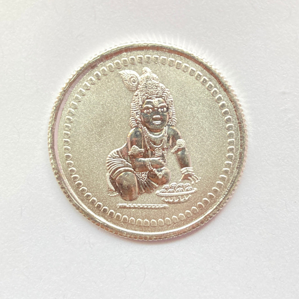 99.90% Pure Silver 10grams Laddu Gopal Silver Coin / Silver Coins / Gift
