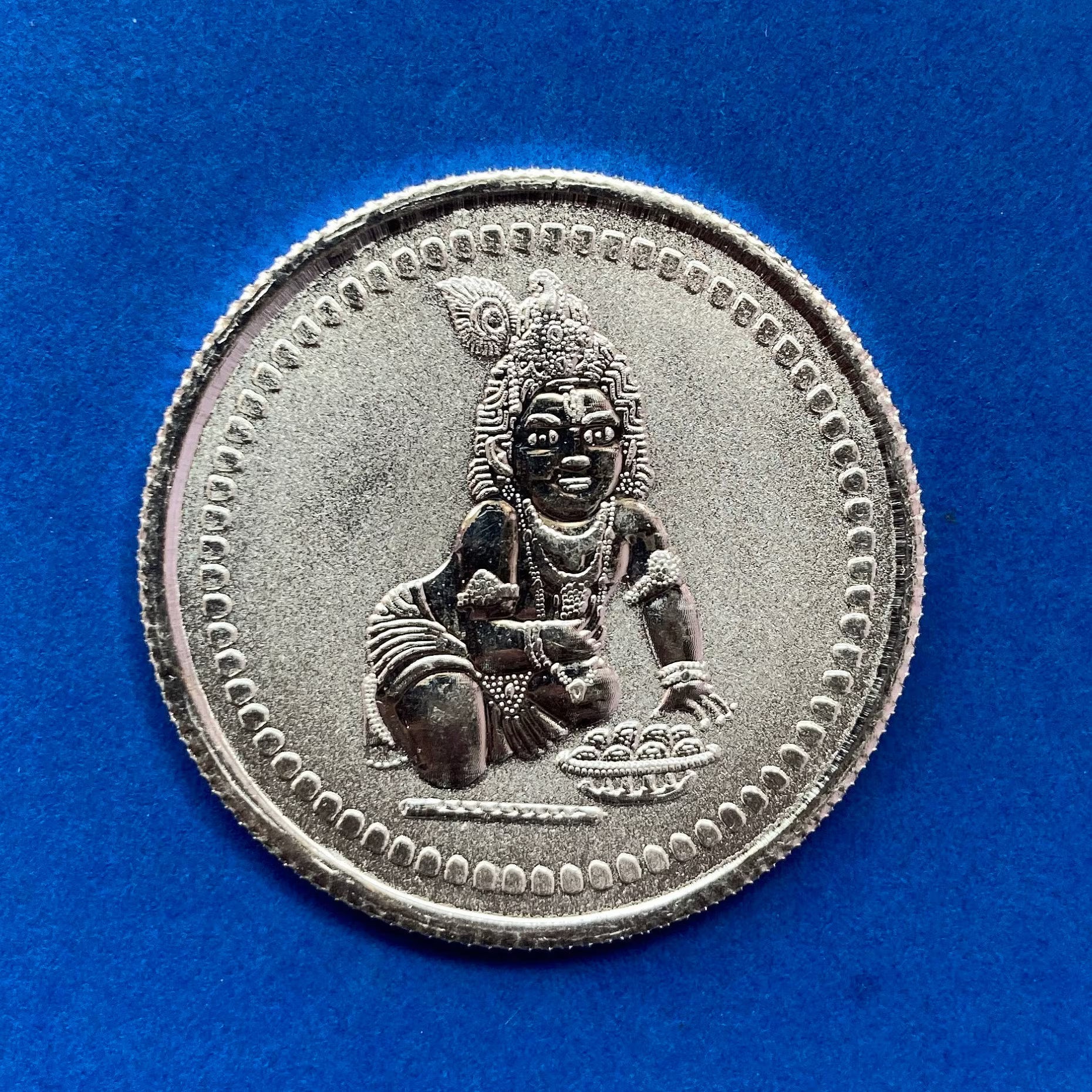 99.90% Pure Silver 10grams Laddu Gopal Silver Coin / Silver Coins / Gift