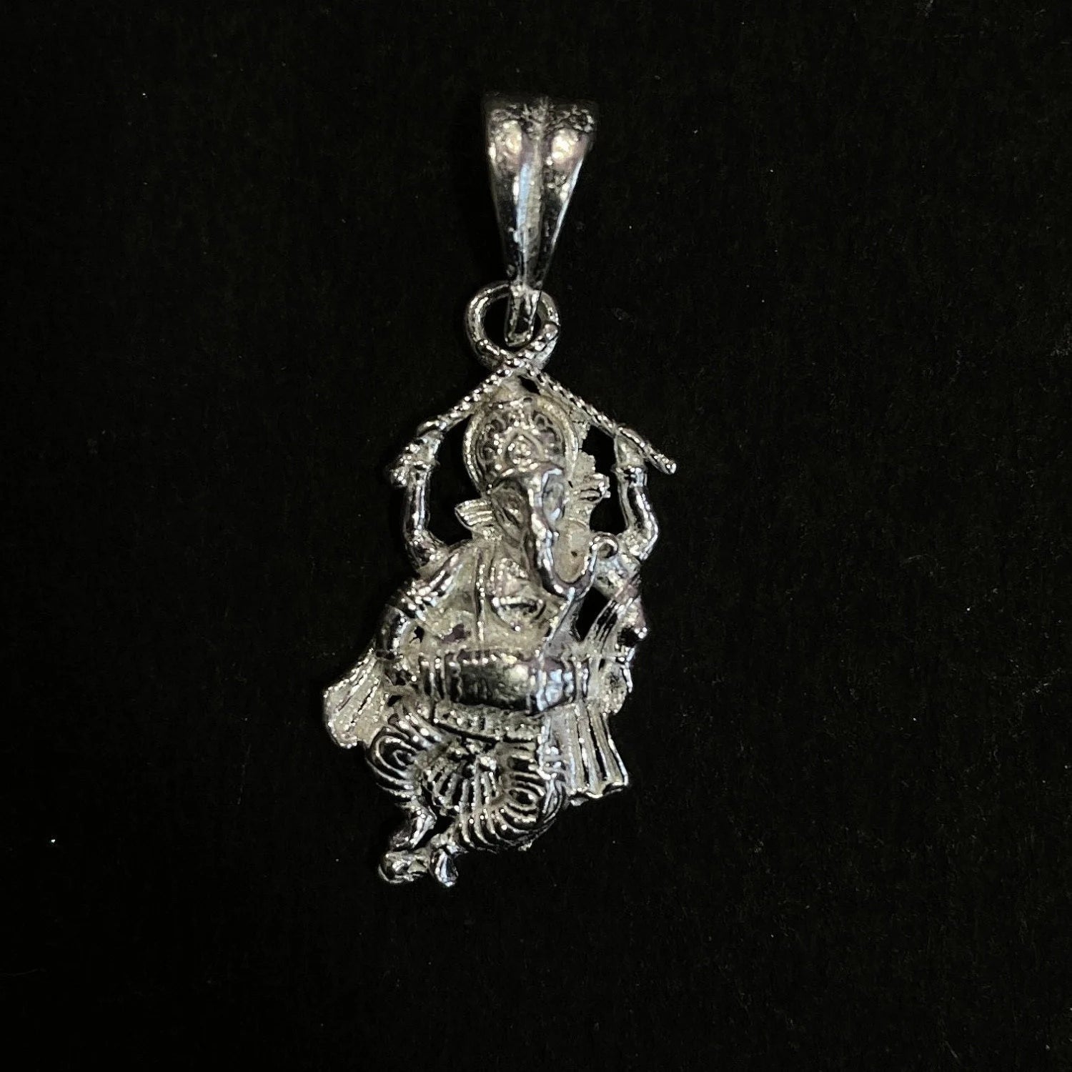 925 Sterling Silver Ganesh Pendant