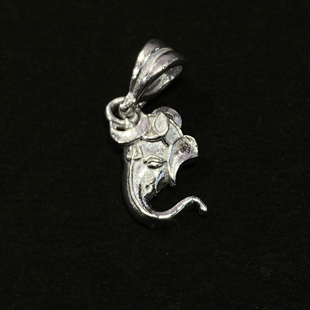 925 Sterling Silver Ganesh Pendant / Elephant Pendant
