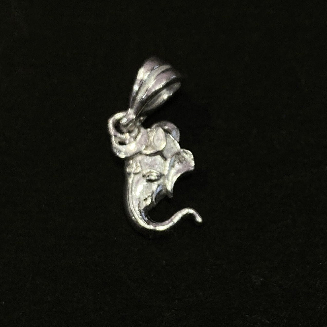 925 Sterling Silver Ganesh Pendant / Elephant Pendant