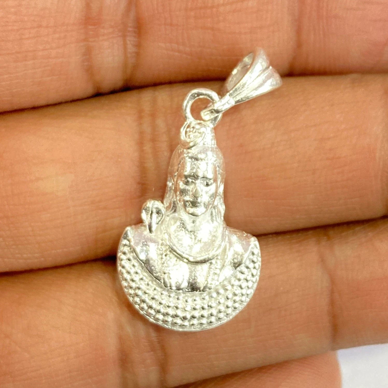 925 Sterling Silver Lord Shiv JI Pendant
