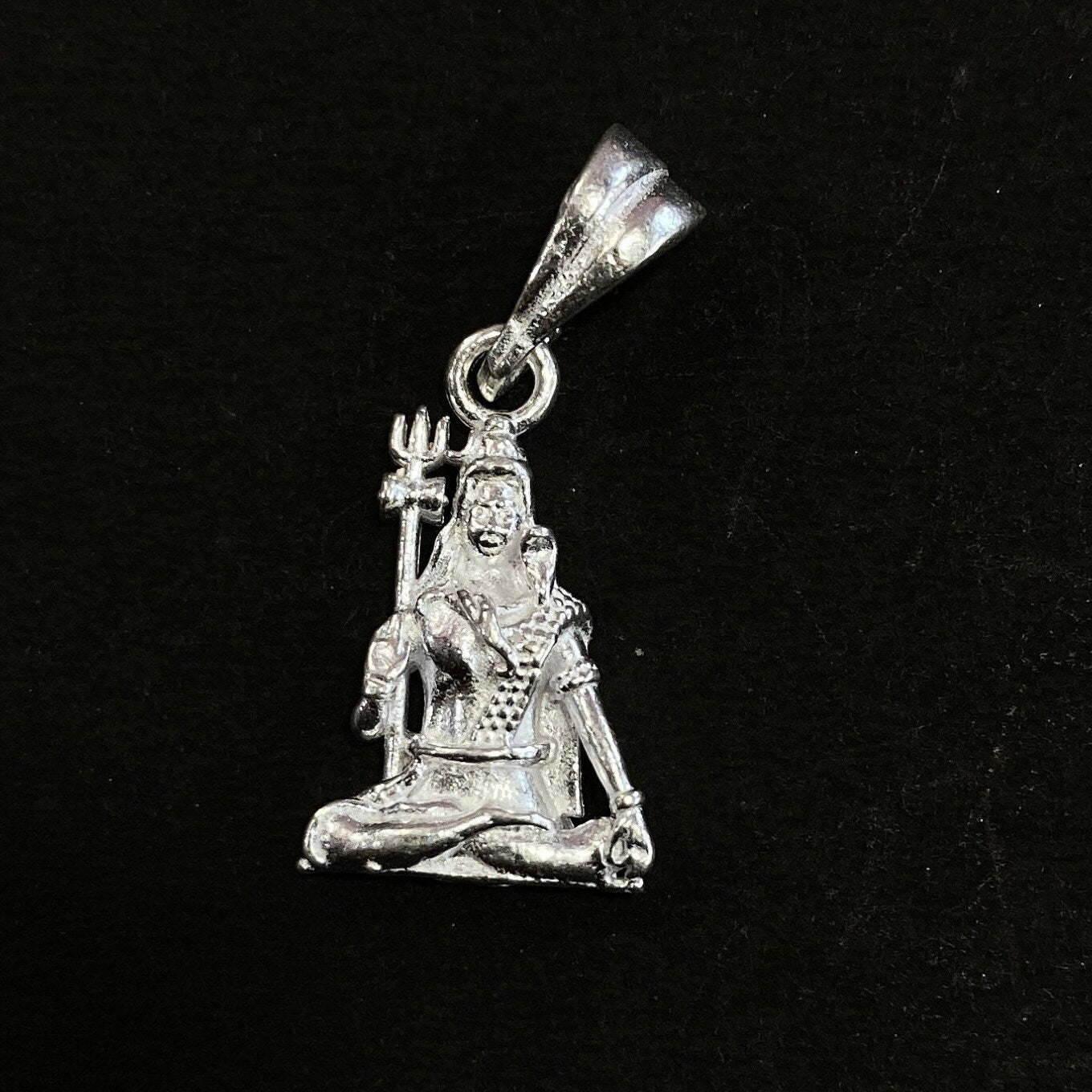 925 Sterling Silver Lord Shiv JI Pendant