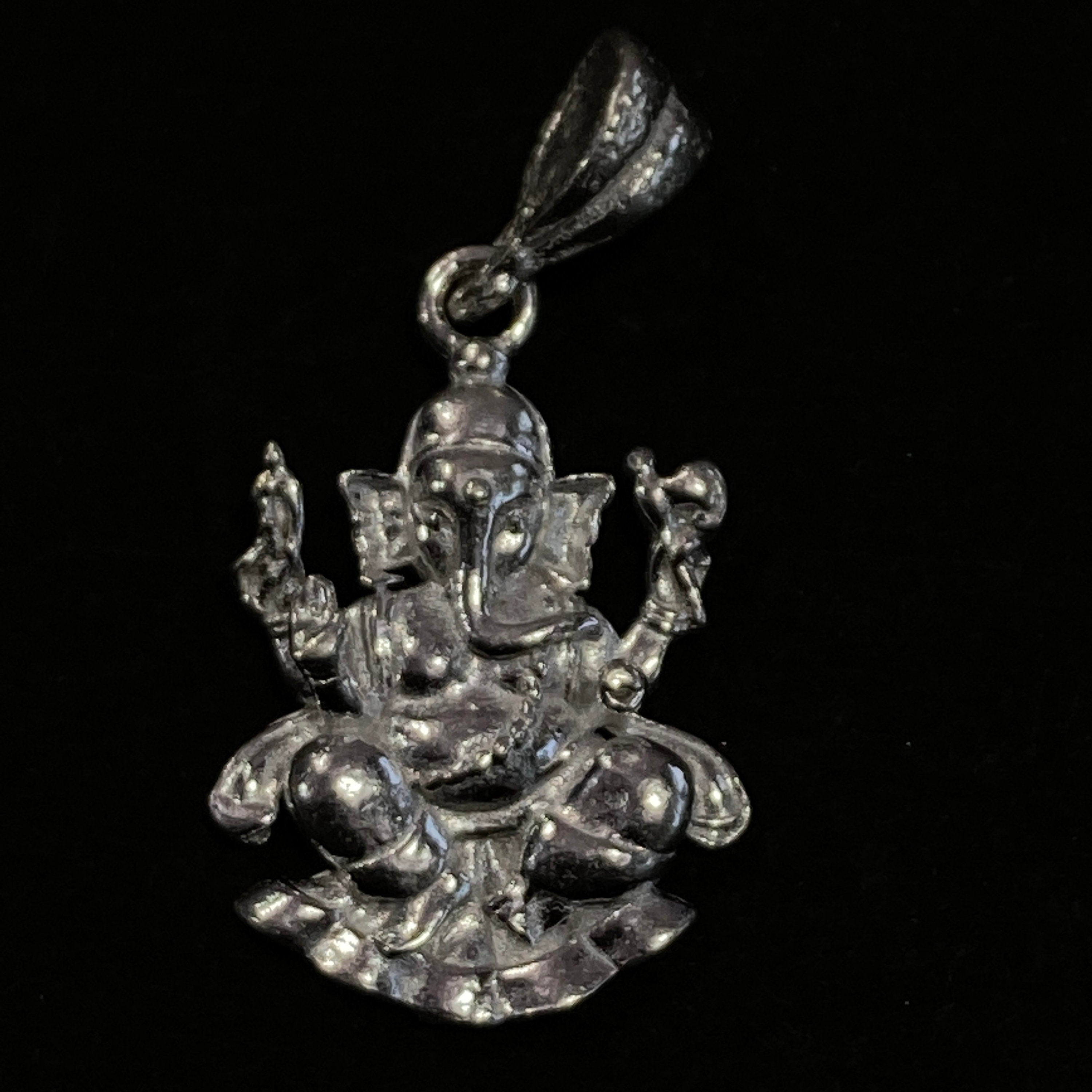 925 Sterling Silver Ganesh Pendant