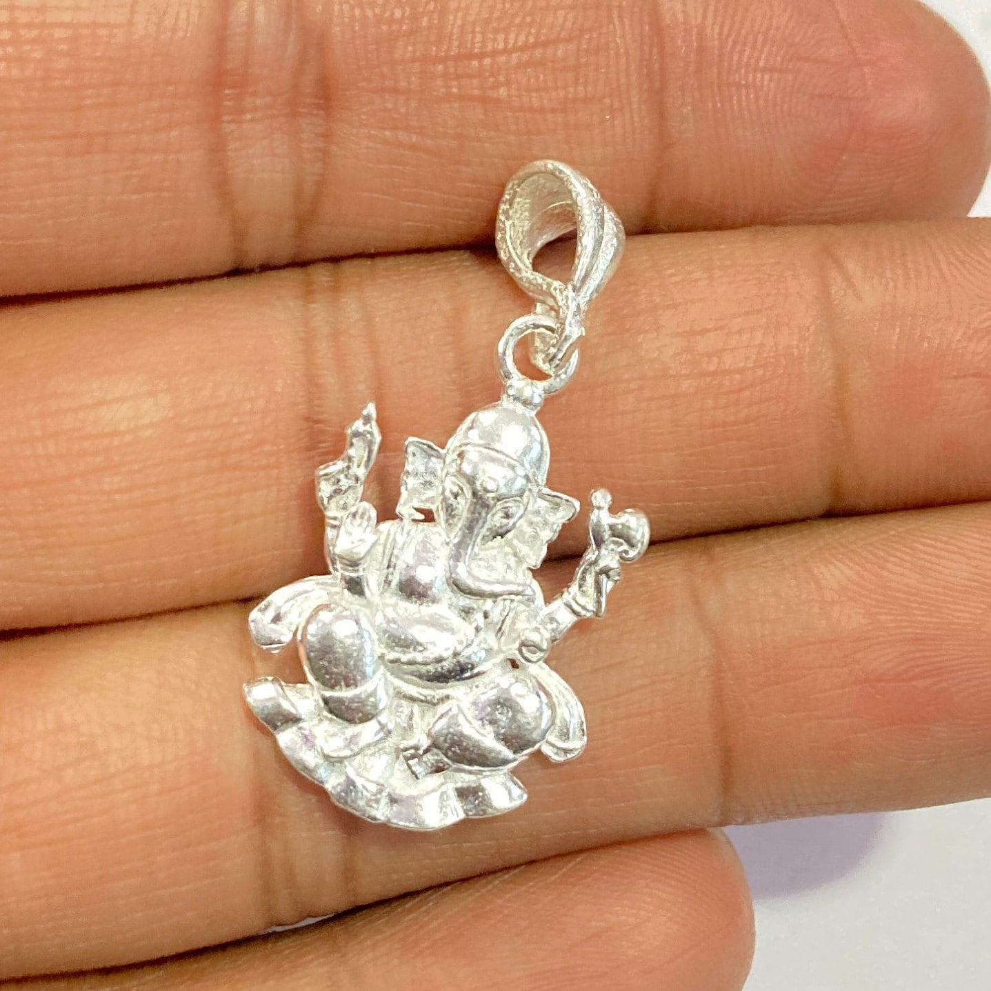925 Sterling Silver Ganesh Pendant