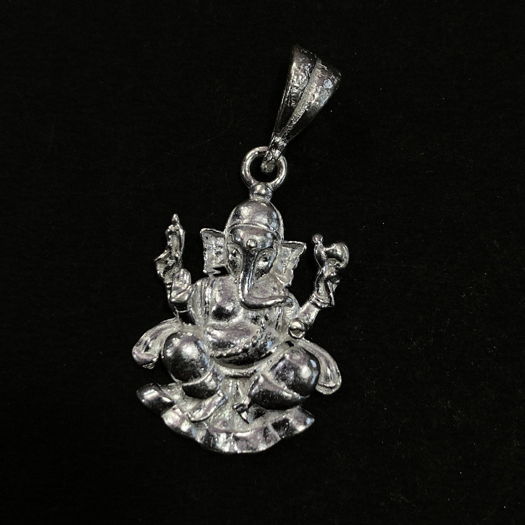 925 Sterling Silver Ganesh Pendant