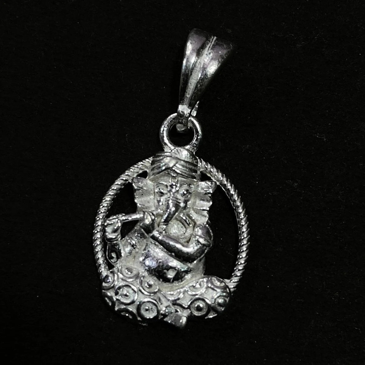925 Sterling Silver Ganesh Pendant