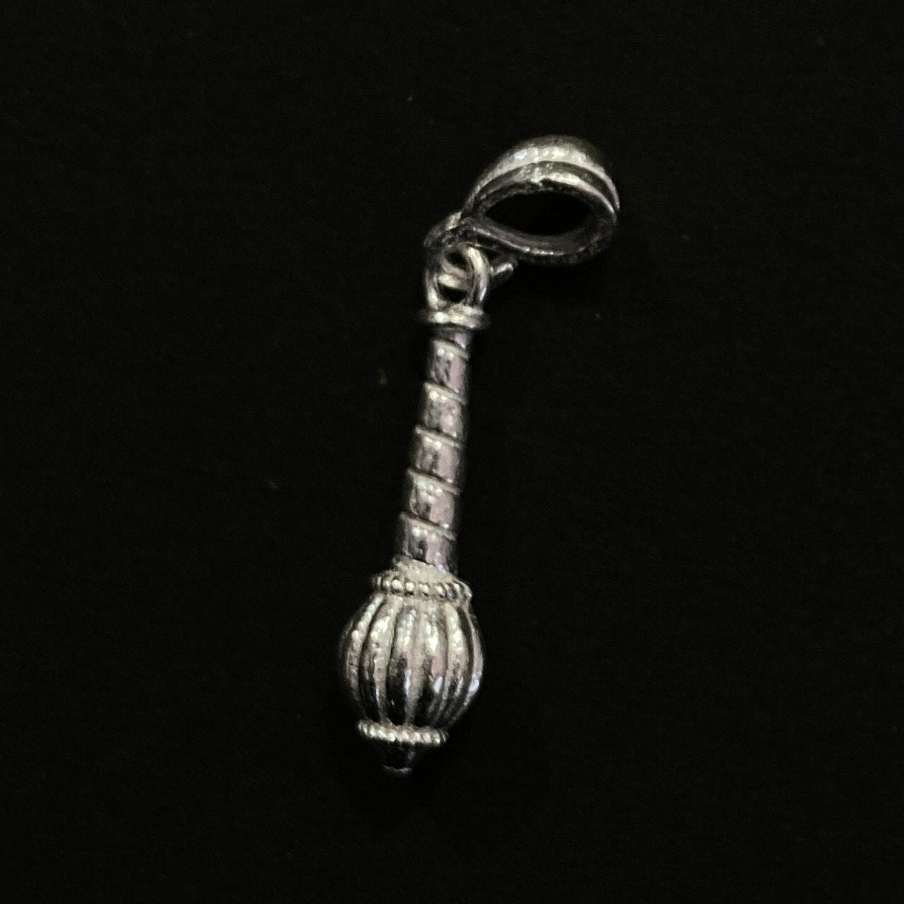925 Sterling Silver Hanuman Gada Pendant / Mace Locket
