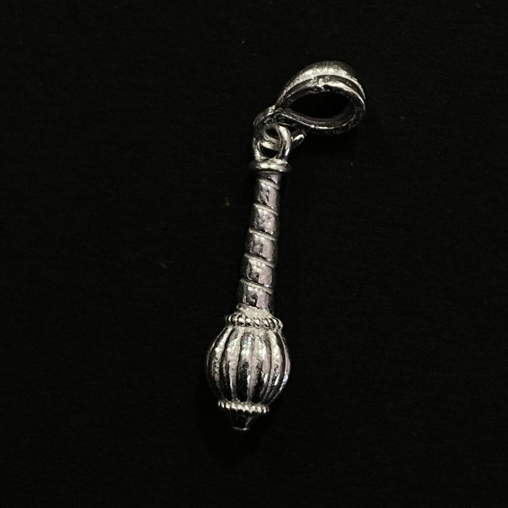 925 Sterling Silver Hanuman Gada Pendant / Mace Locket