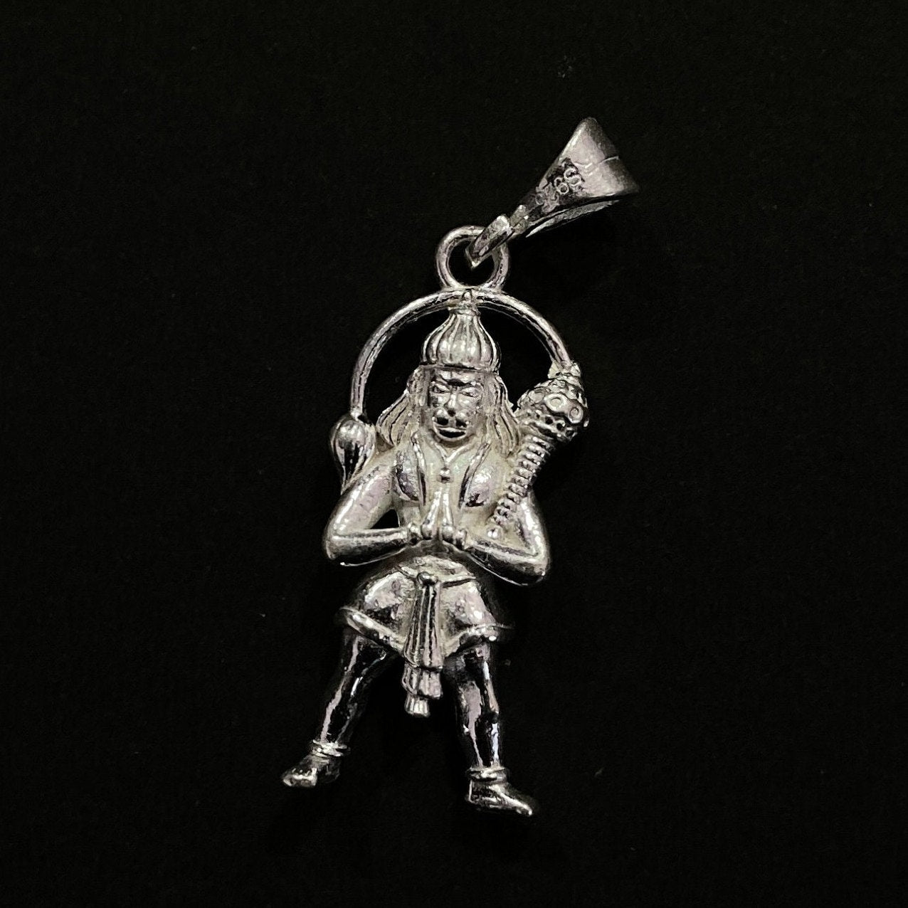 925 Sterling Silver Hanuman Ji Pendant