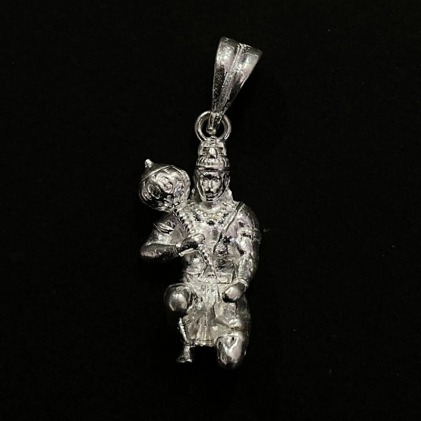 925 Sterling Silver Hanuman Ji Pendant