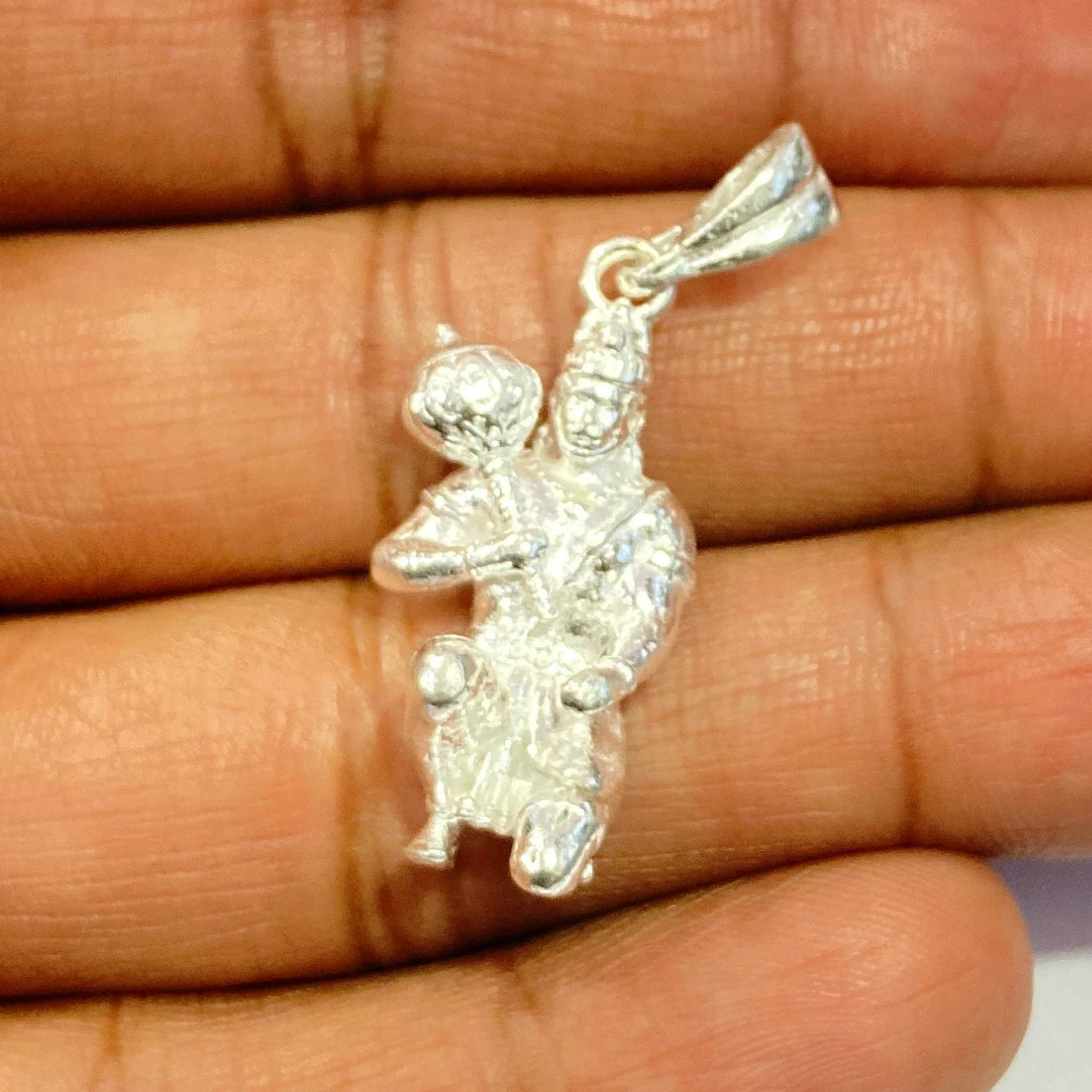 925 Sterling Silver Hanuman Ji Pendant