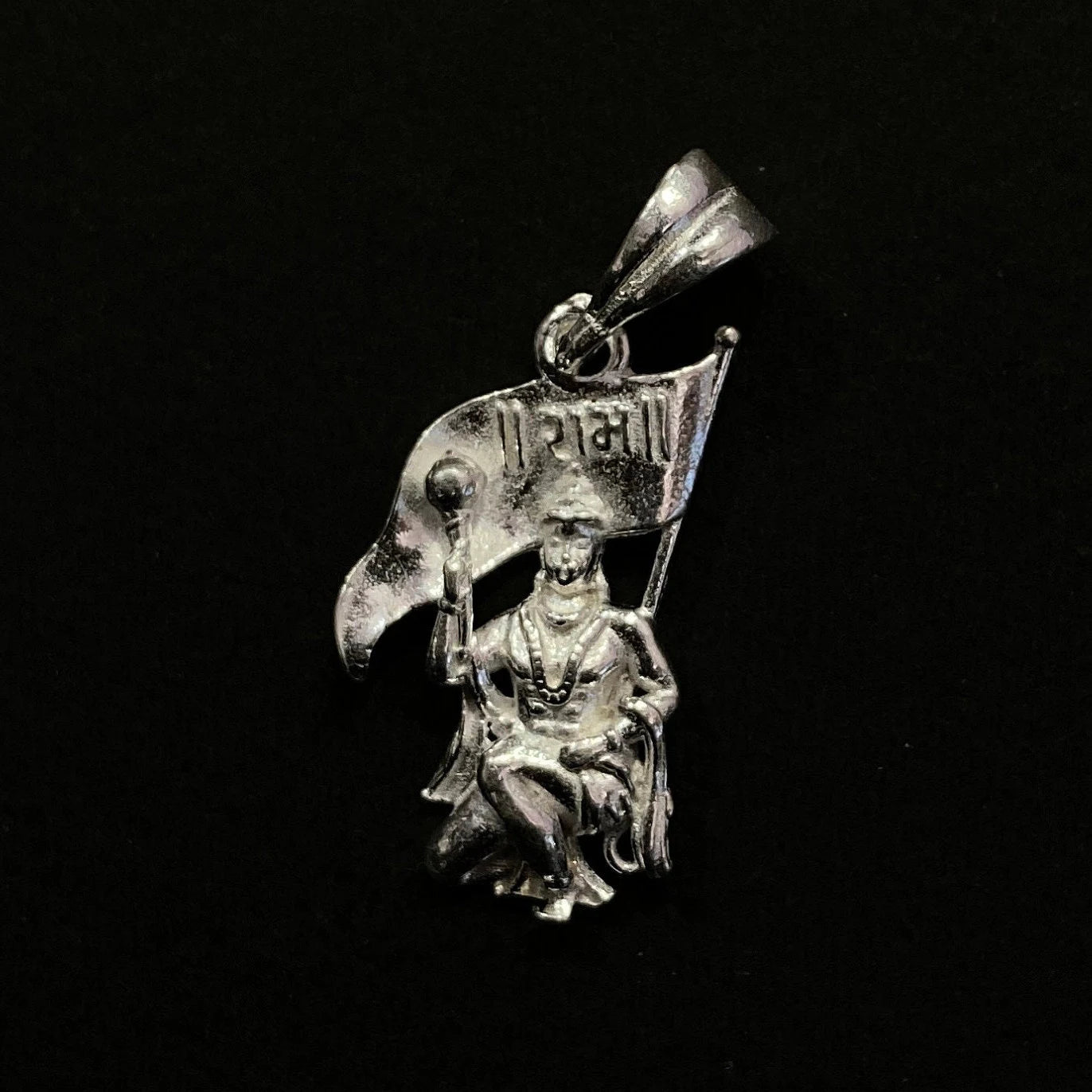 925 Sterling Silver Hanuman Ji Pendant