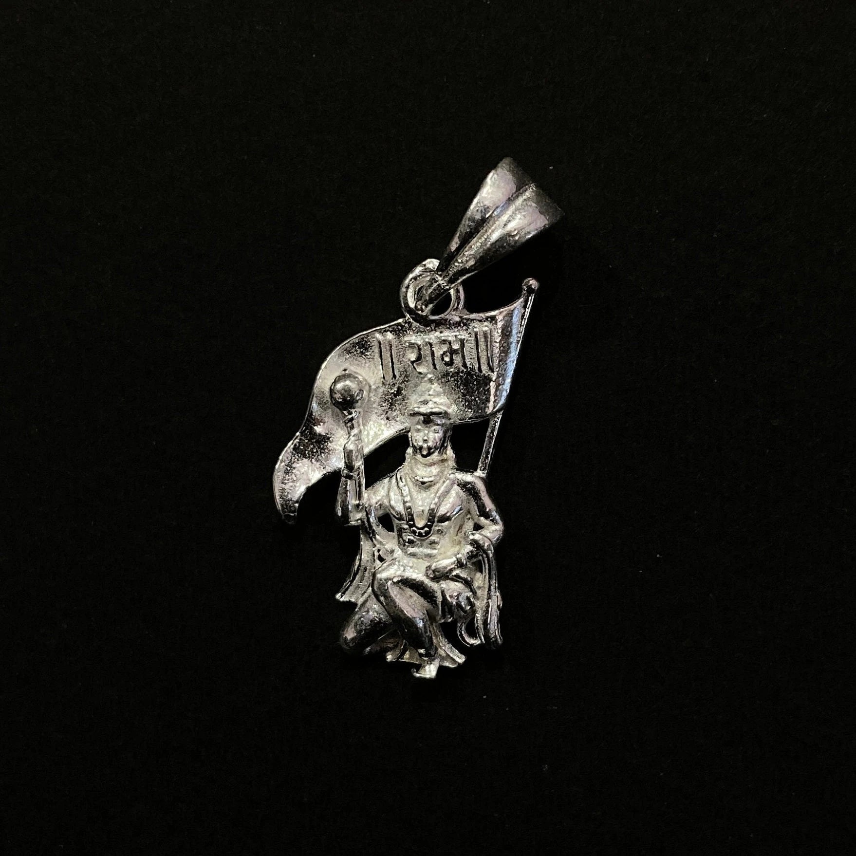 925 Sterling Silver Hanuman Ji Pendant