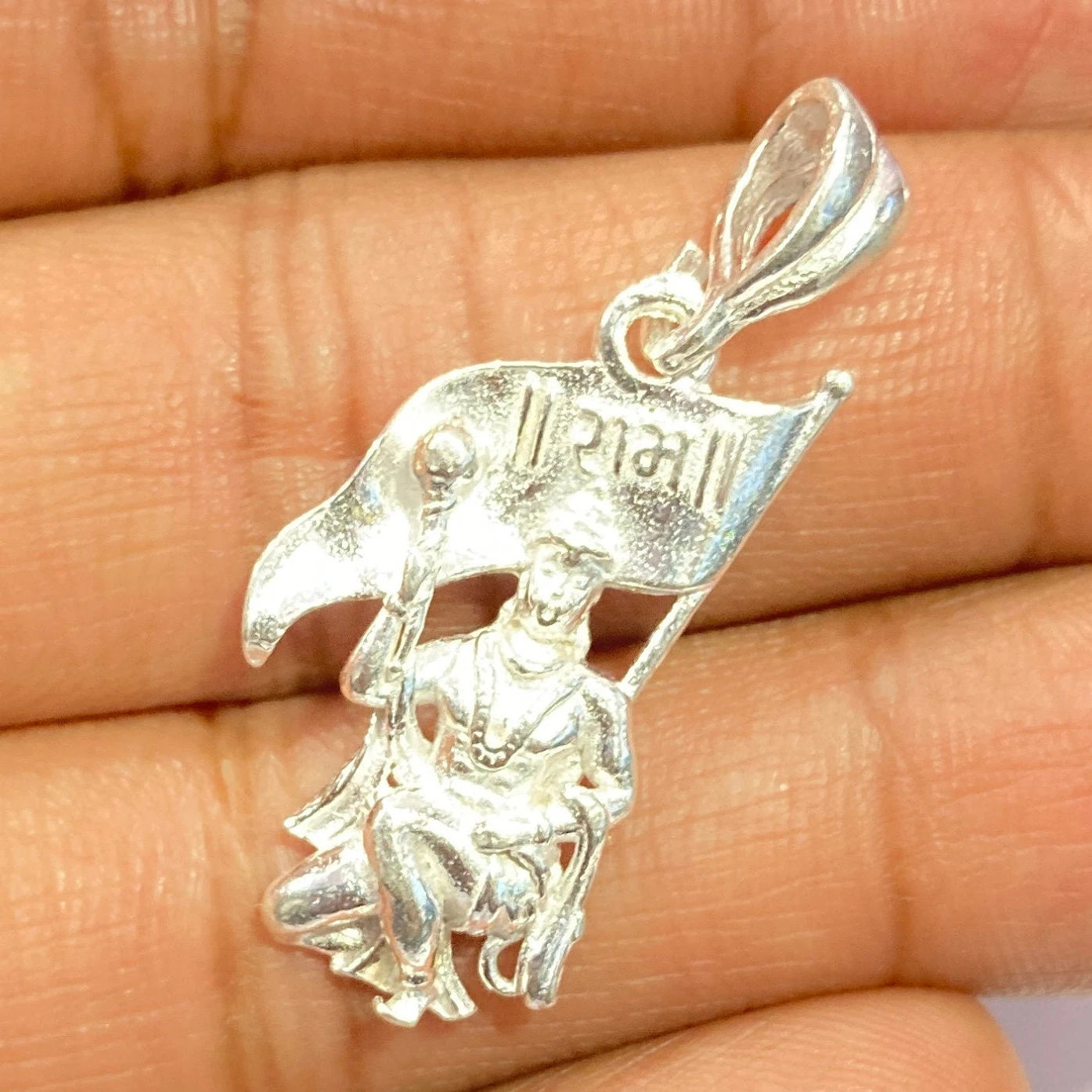 925 Sterling Silver Hanuman Ji Pendant