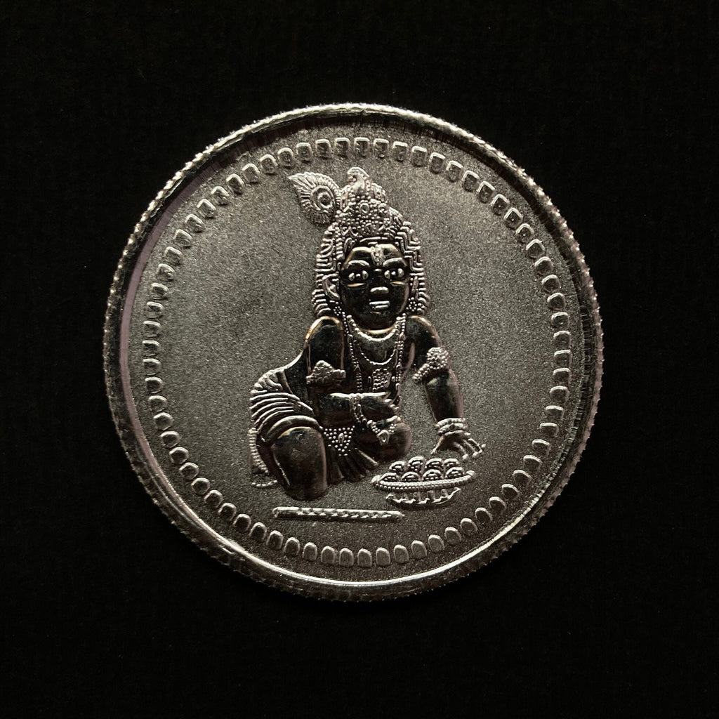 99.90% Pure Silver 10grams Laddu Gopal Silver Coin / Silver Coins / Gift