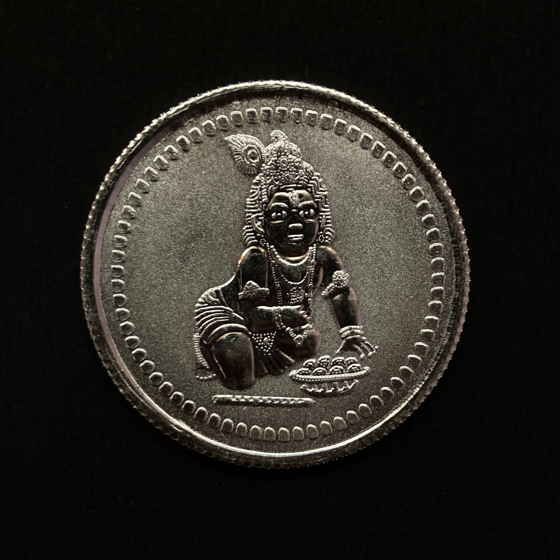 99.90% Pure Silver 10grams Laddu Gopal Silver Coin / Silver Coins / Gift