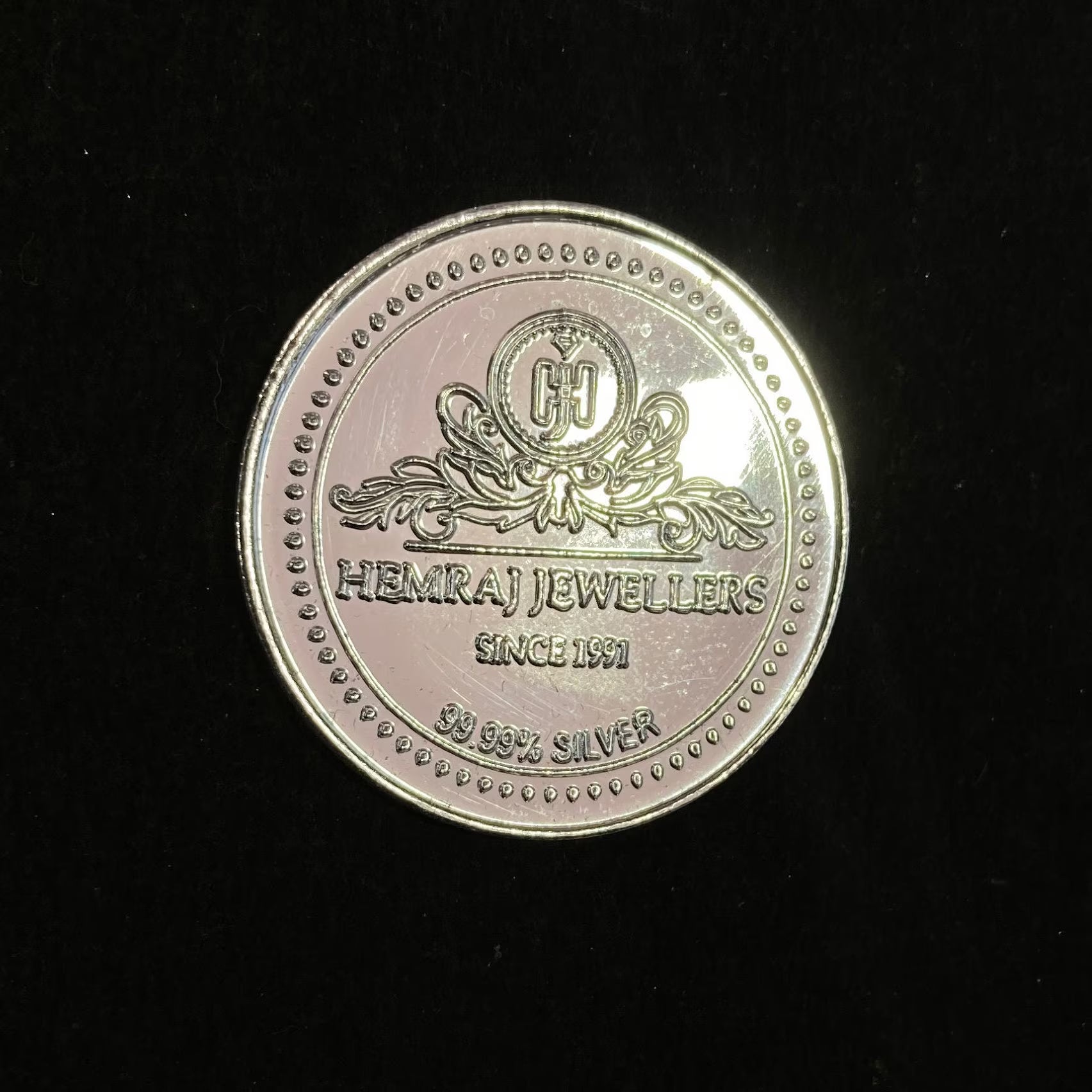 99.90% Pure Silver 10grams Radha Krishna Silver Coin / Silver Coins / Gift
