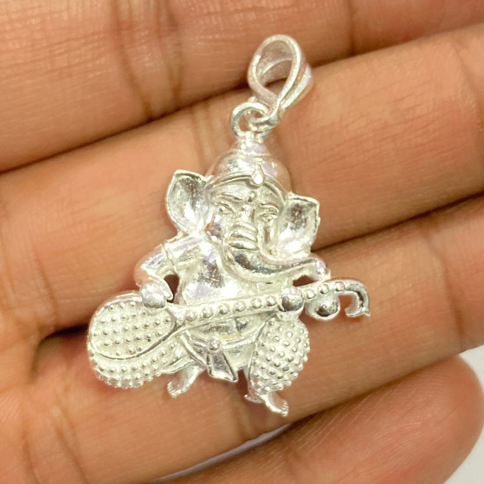 925 Sterling Silver Ganesh Pendant