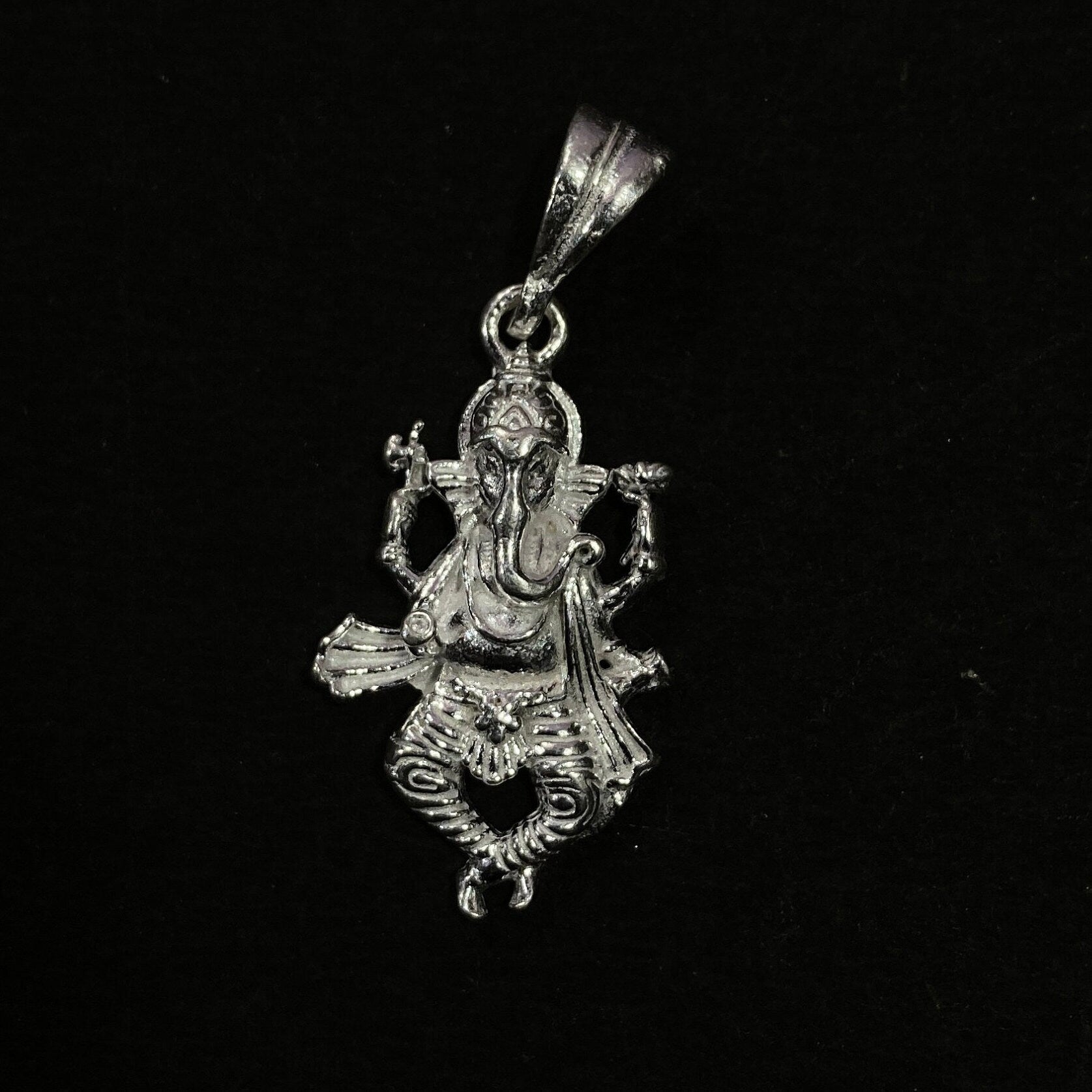 925 Sterling Silver Ganesh Pendant