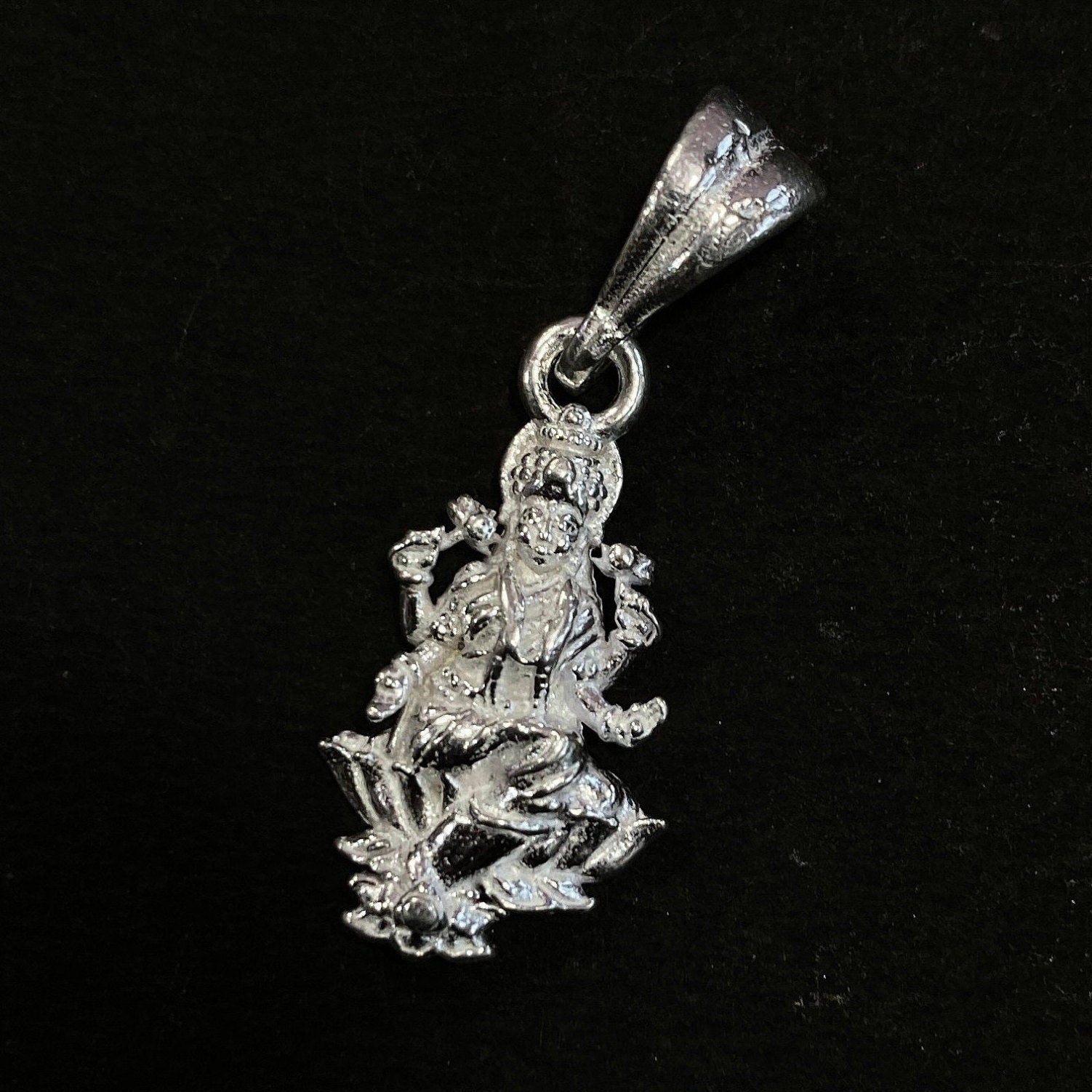 925 Sterling Silver Laxmi Maa Pendant