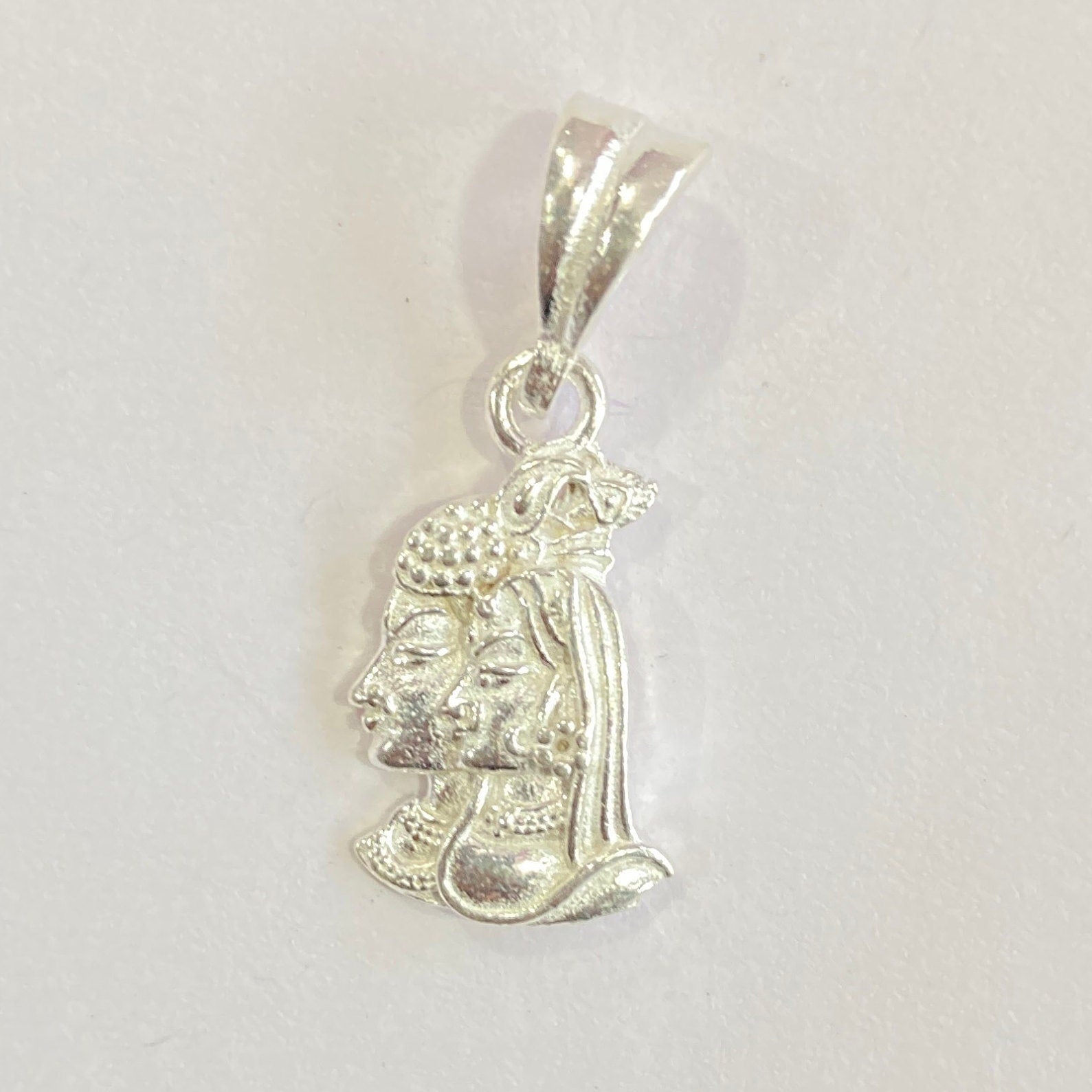 925 Sterling Silver Lord Shiv JI And Maa Parvati  Pendant