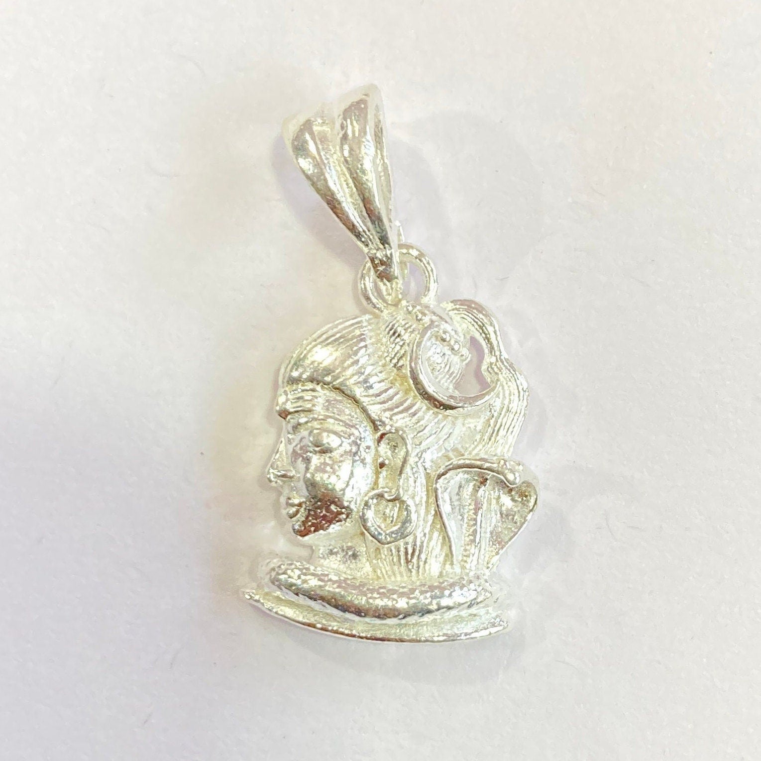 925 Sterling Silver Lord Shiv JI With Snack Pendant