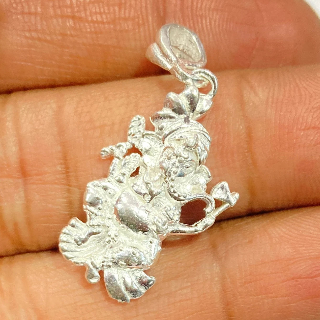 925 Sterling Silver Ganesh Pendant