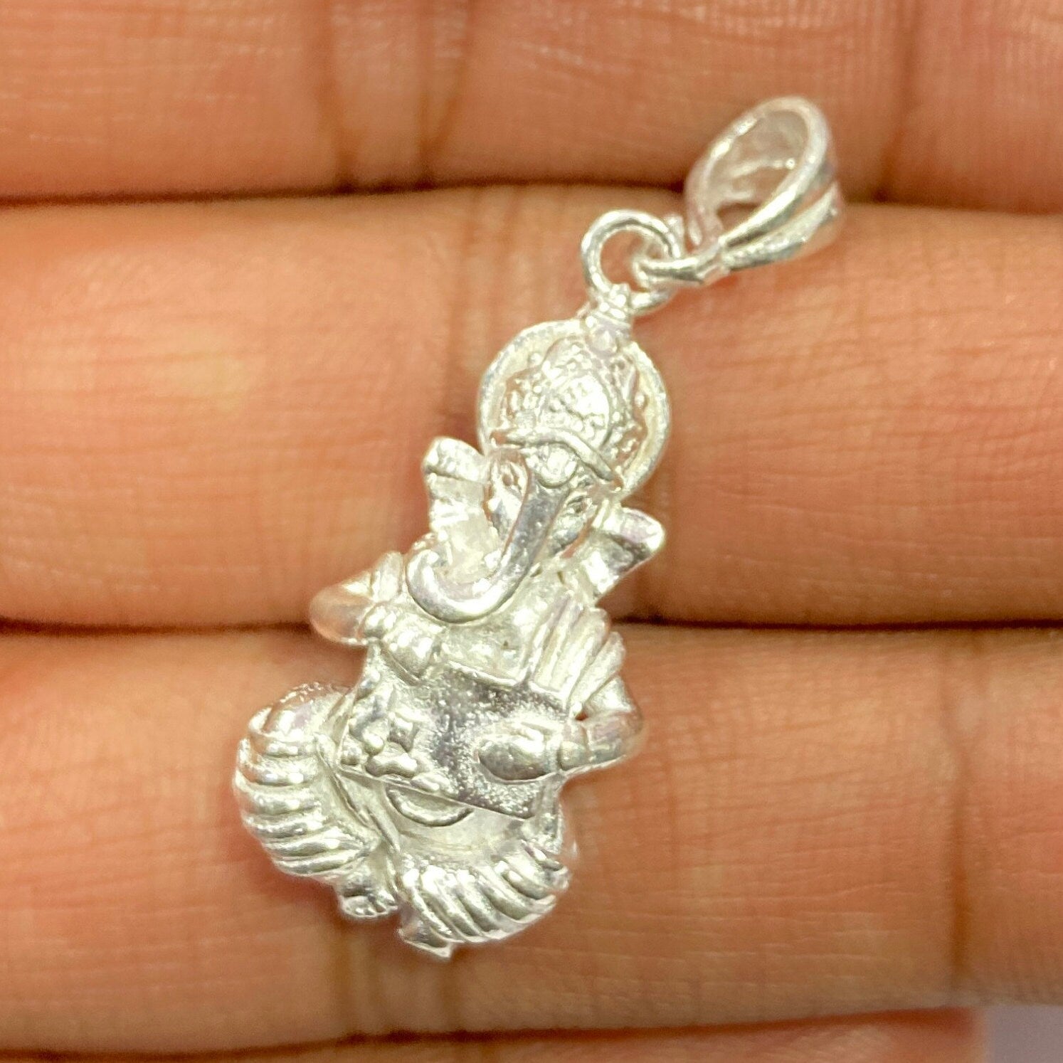 925 Sterling Silver Ganesh Pendant