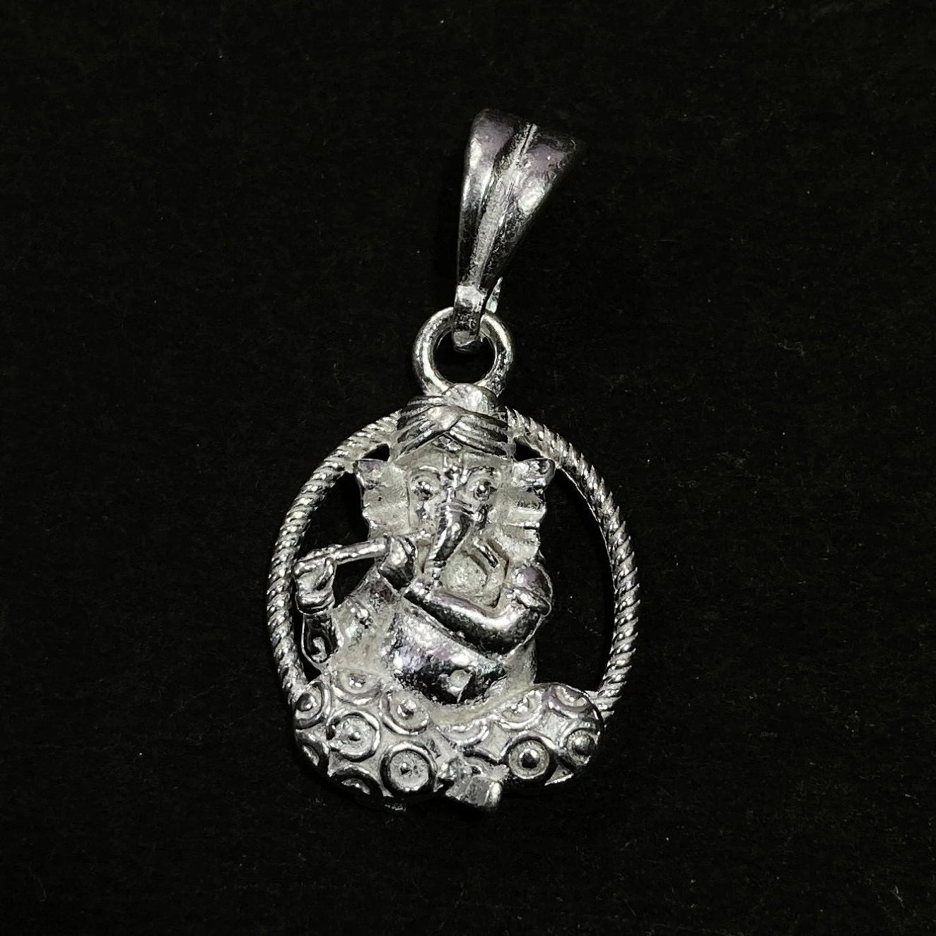 925 Sterling Silver Ganesh Pendant