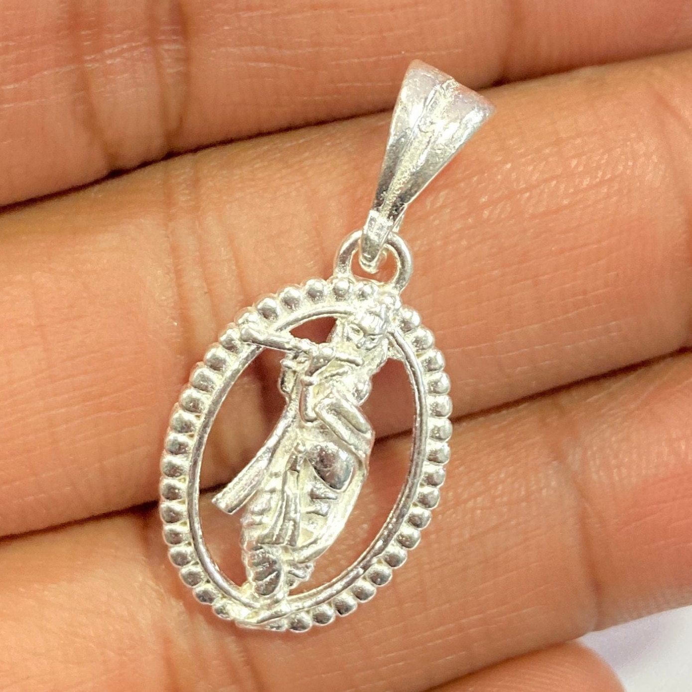 925 Sterling Silver Krishna JiPendant