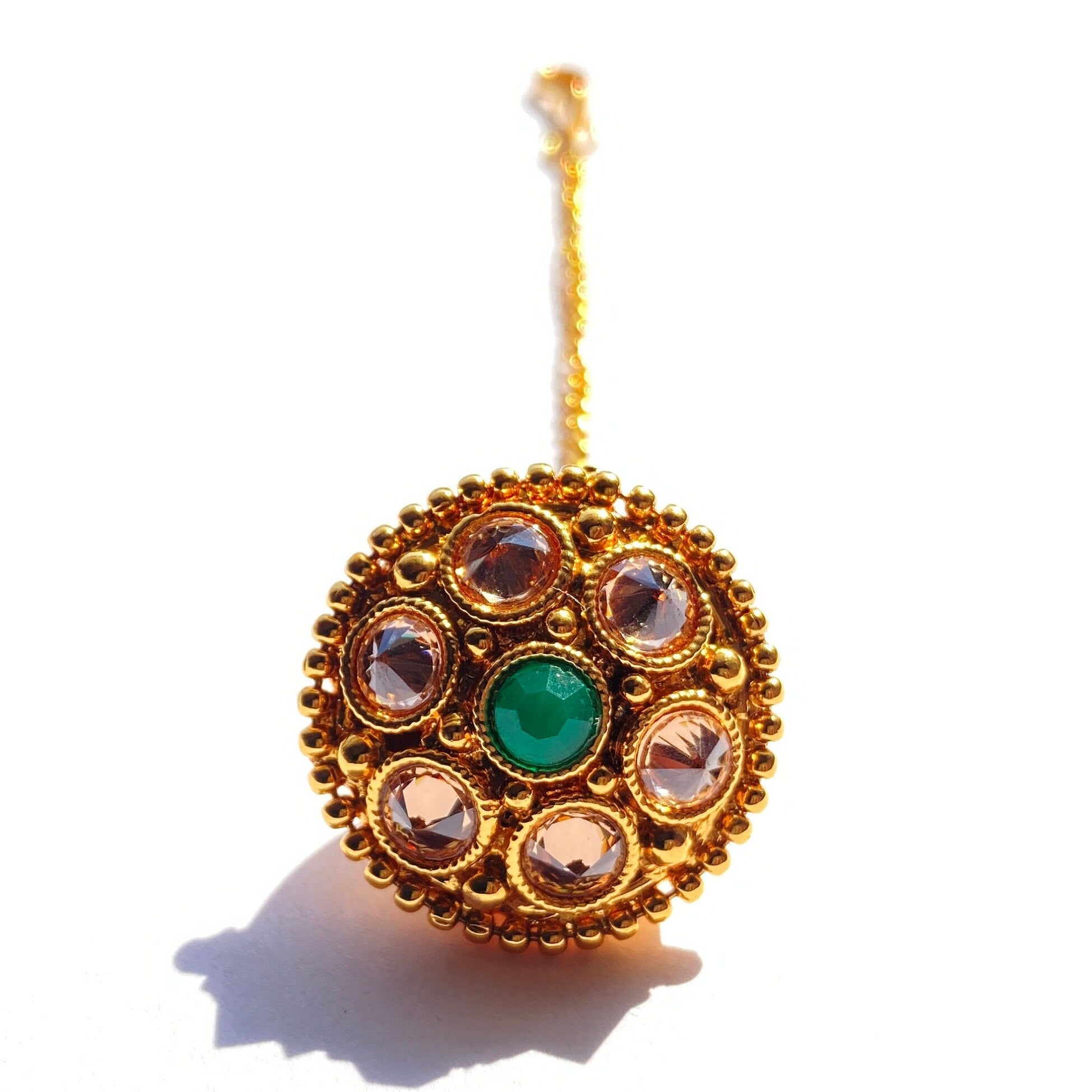 Antique Borla / Mang Tikka /Classic Design/Indian Traditional Rajasthani Borla/ Rajasthani Tikka/ Borla /Indian jewelry