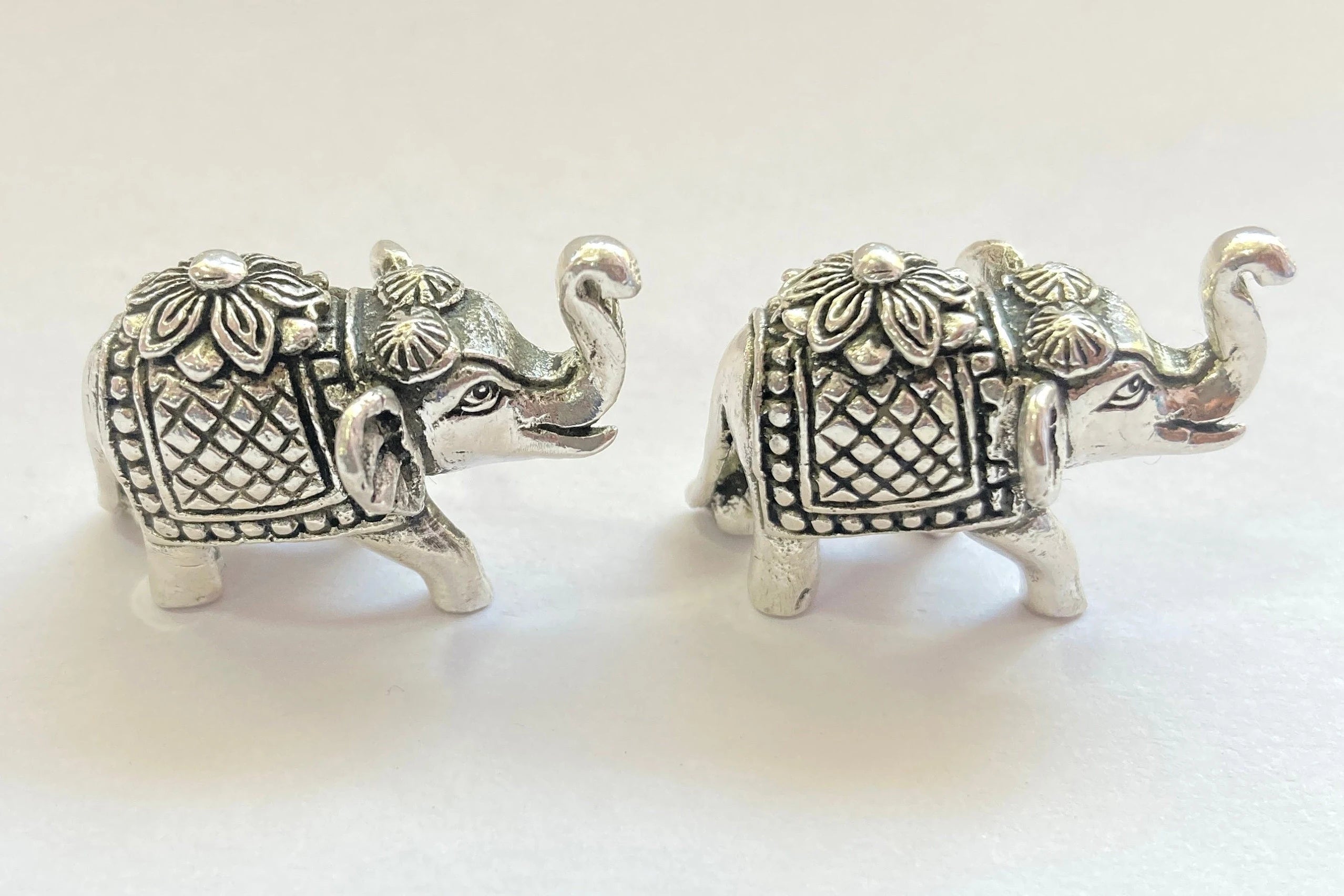 925 Sterling Silver Elephant Idol / Silver Elephant Statue