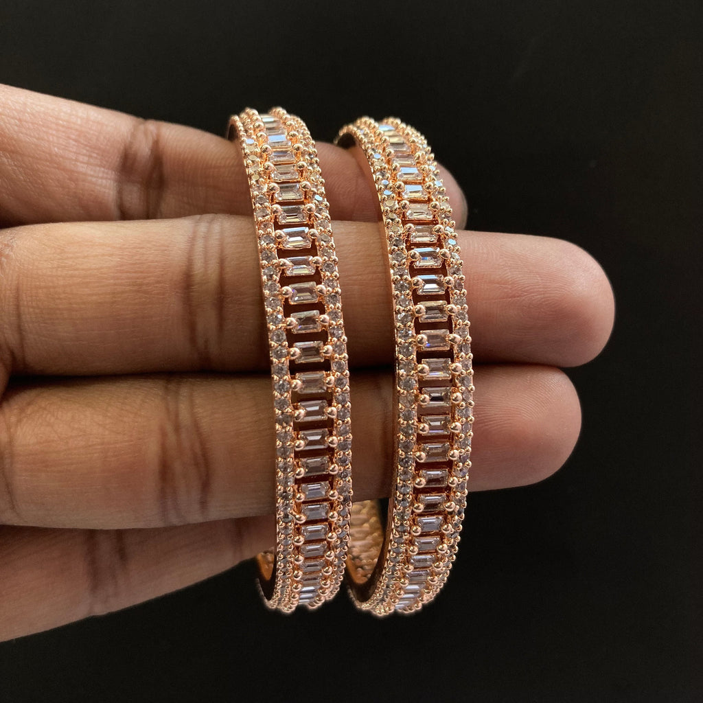 CZ Bangles Rose Gold Bangles / Diamond Bangles