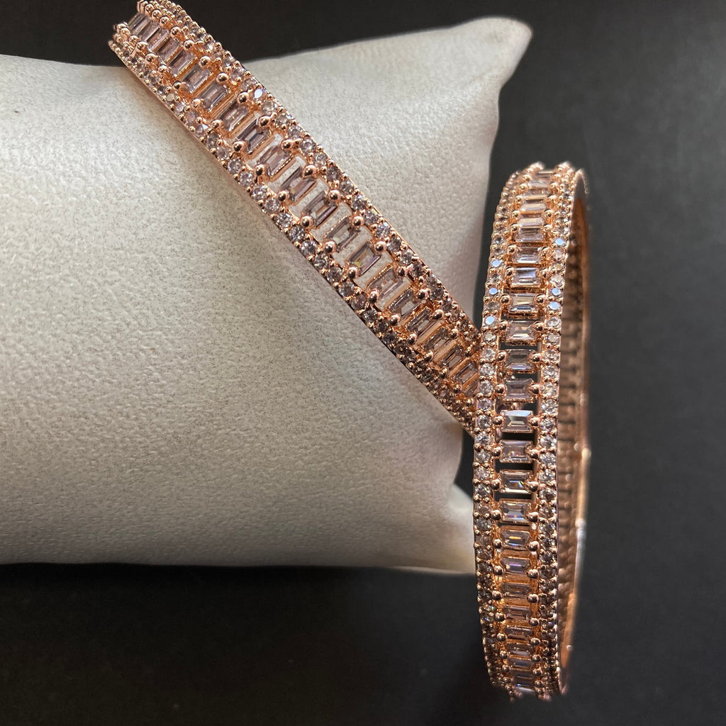 CZ Bangles Rose Gold Bangles / Diamond Bangles