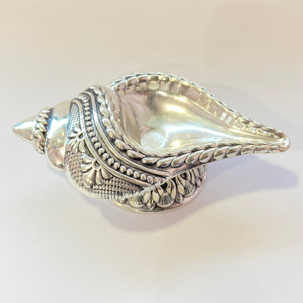925 Sterling Silver Shank Diya / Designer Diya / Shank Diya