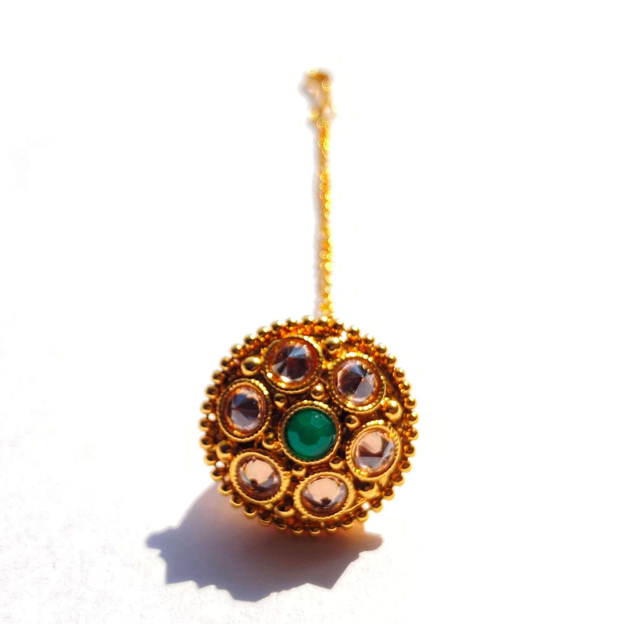 Antique Borla / Mang Tikka /Classic Design/Indian Traditional Rajasthani Borla/ Rajasthani Tikka/ Borla /Indian jewelry