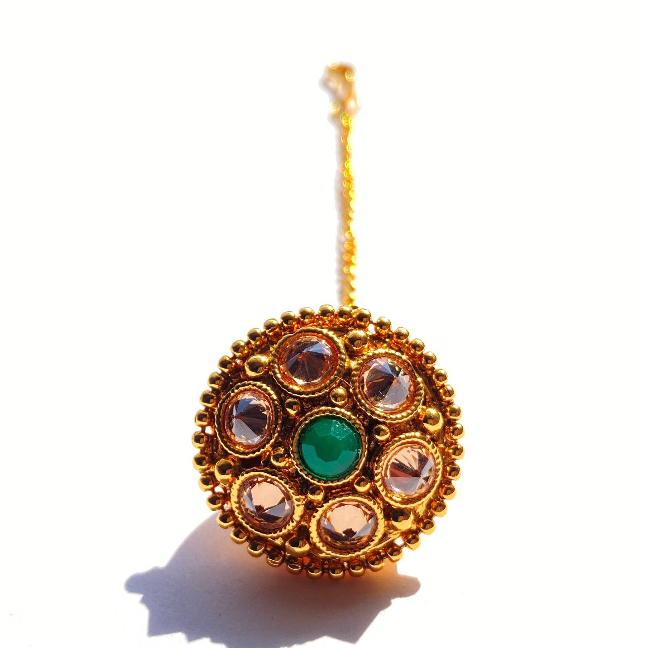 Antique Borla / Mang Tikka /Classic Design/Indian Traditional Rajasthani Borla/ Rajasthani Tikka/ Borla /Indian jewelry