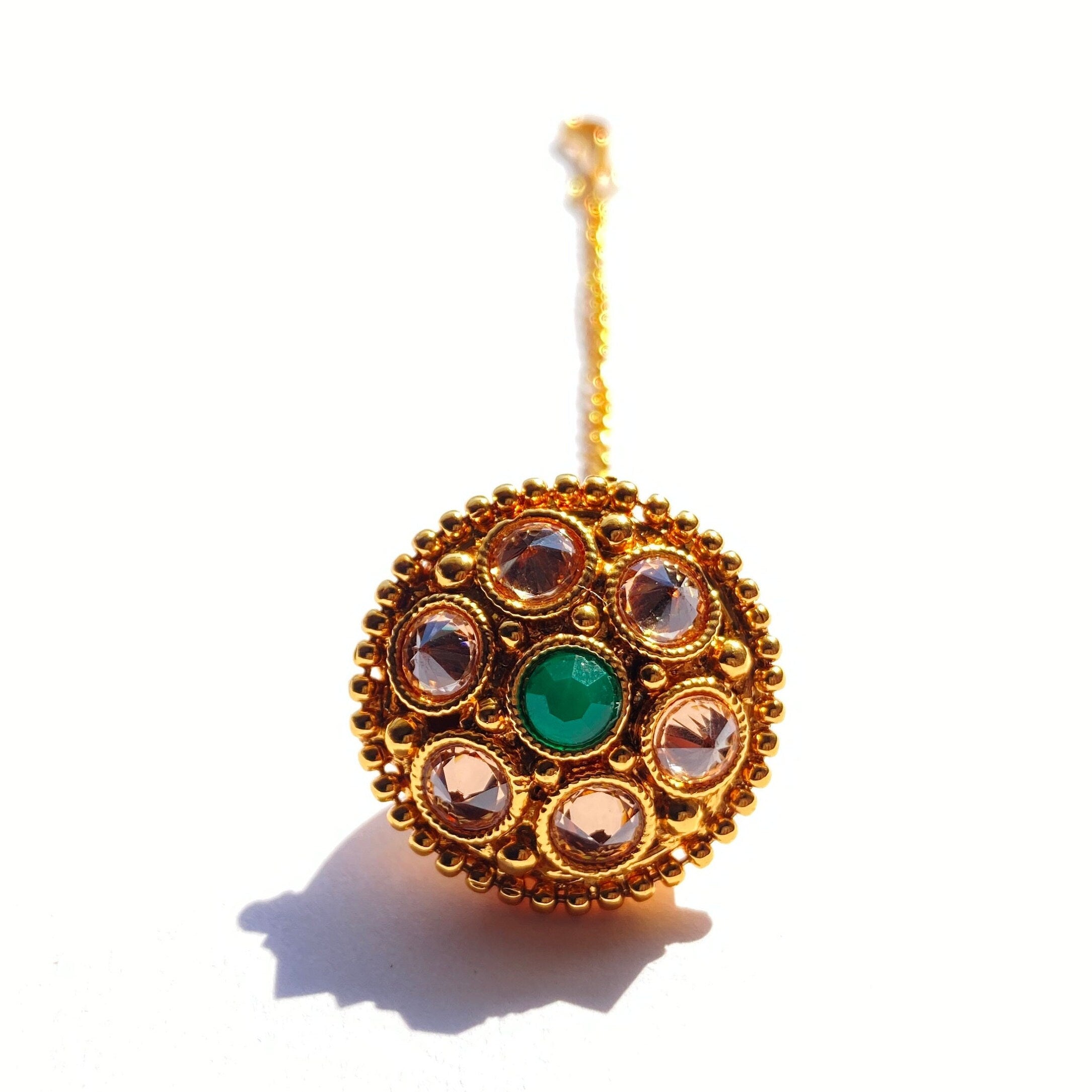Antique Borla / Mang Tikka /Classic Design/Indian Traditional Rajasthani Borla/ Rajasthani Tikka/ Borla /Indian jewelry