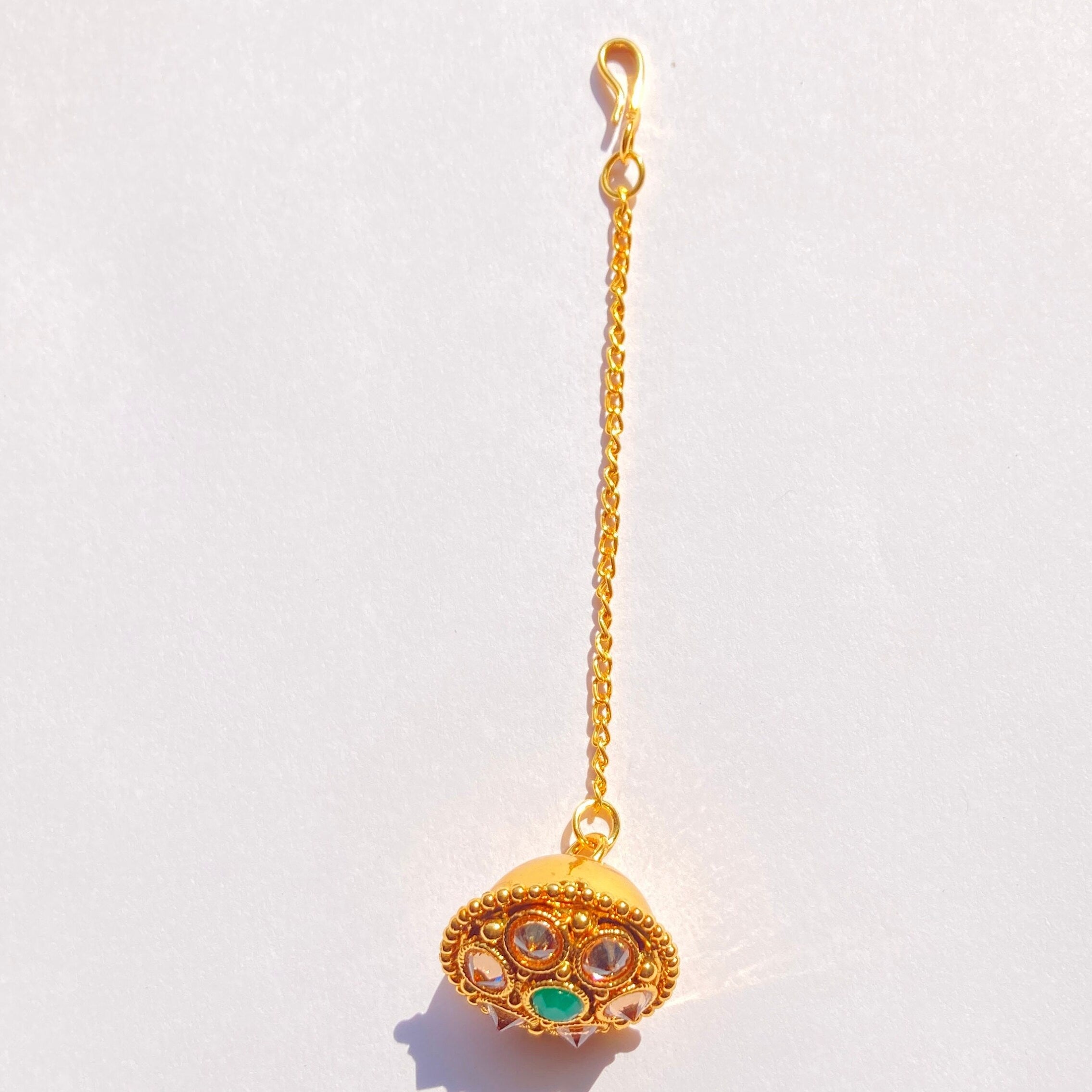 Antique Borla / Mang Tikka /Classic Design/Indian Traditional Rajasthani Borla/ Rajasthani Tikka/ Borla /Indian jewelry