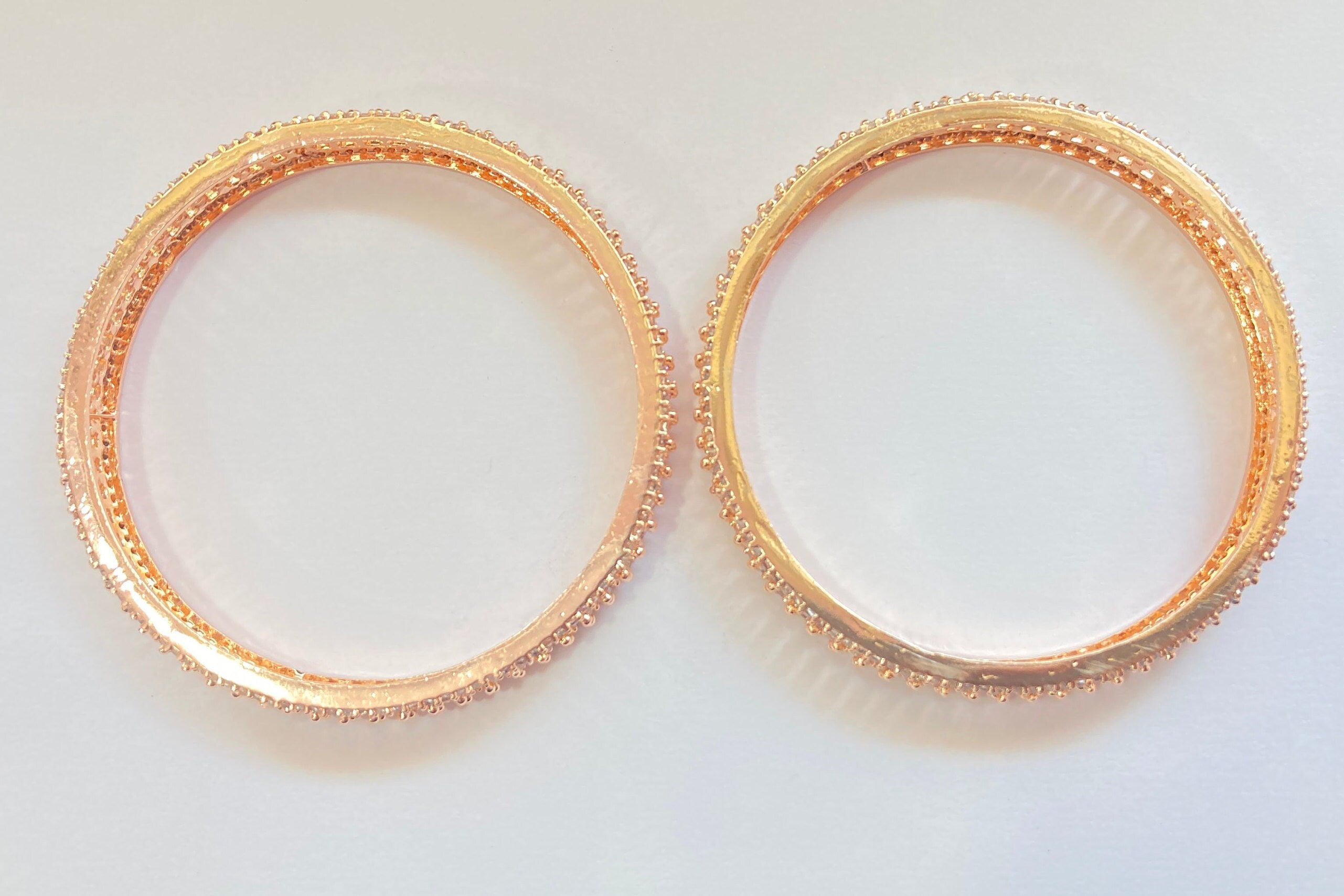CZ Bangles Rose Gold Bangles / Diamond Bangles
