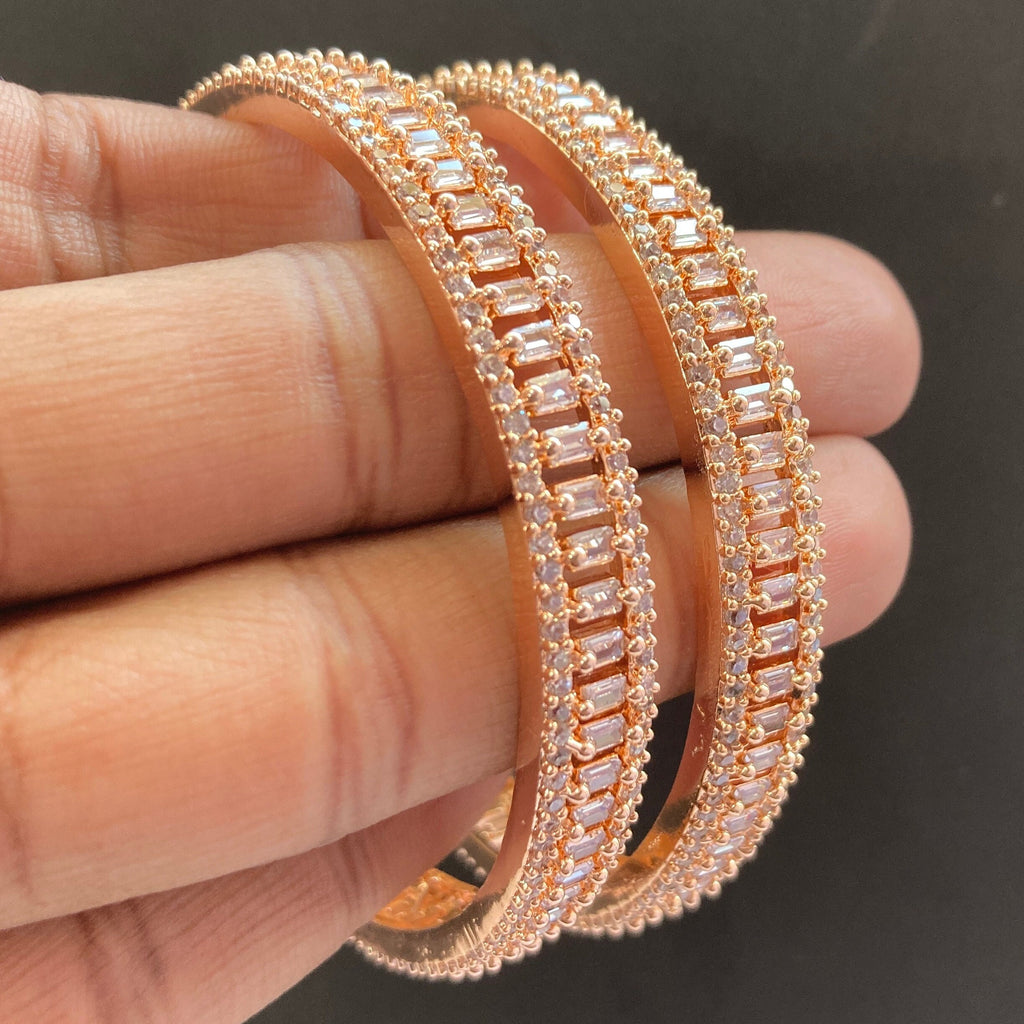 CZ Bangles Rose Gold Bangles / Diamond Bangles