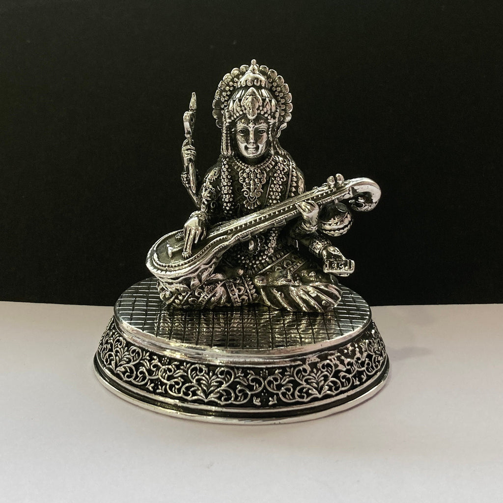 925 Sterling Silver  Saraswati Statue