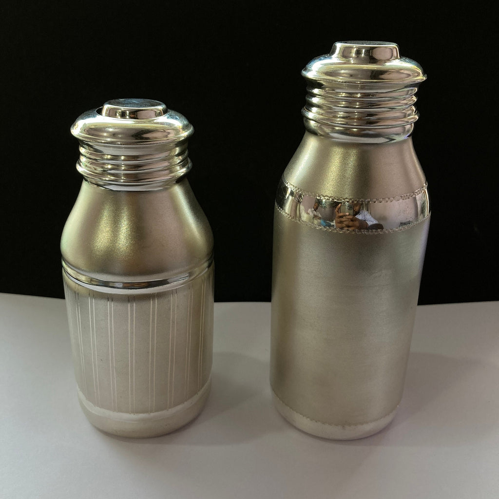 Pure Silver Milk Bottle for Kids
