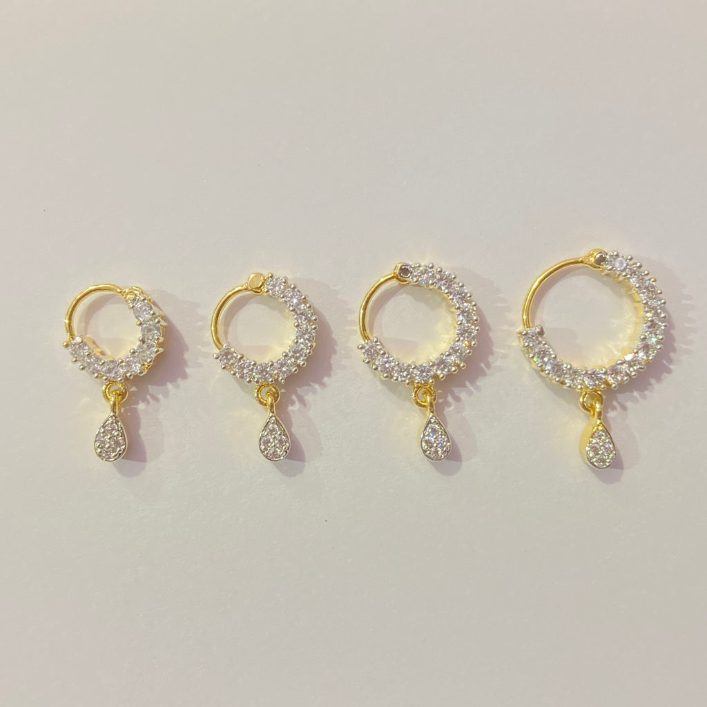 Diamond Nose Ring/Gold Nath/Indian Nose Ring/Indian Jewelry/ piercing Required /Bollywood/Bridal Nath