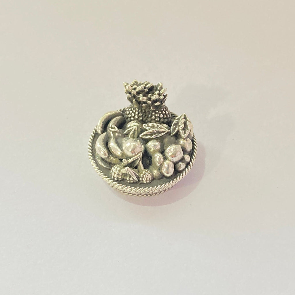 925 Sterling Silver Fruitbasket  of Temple /