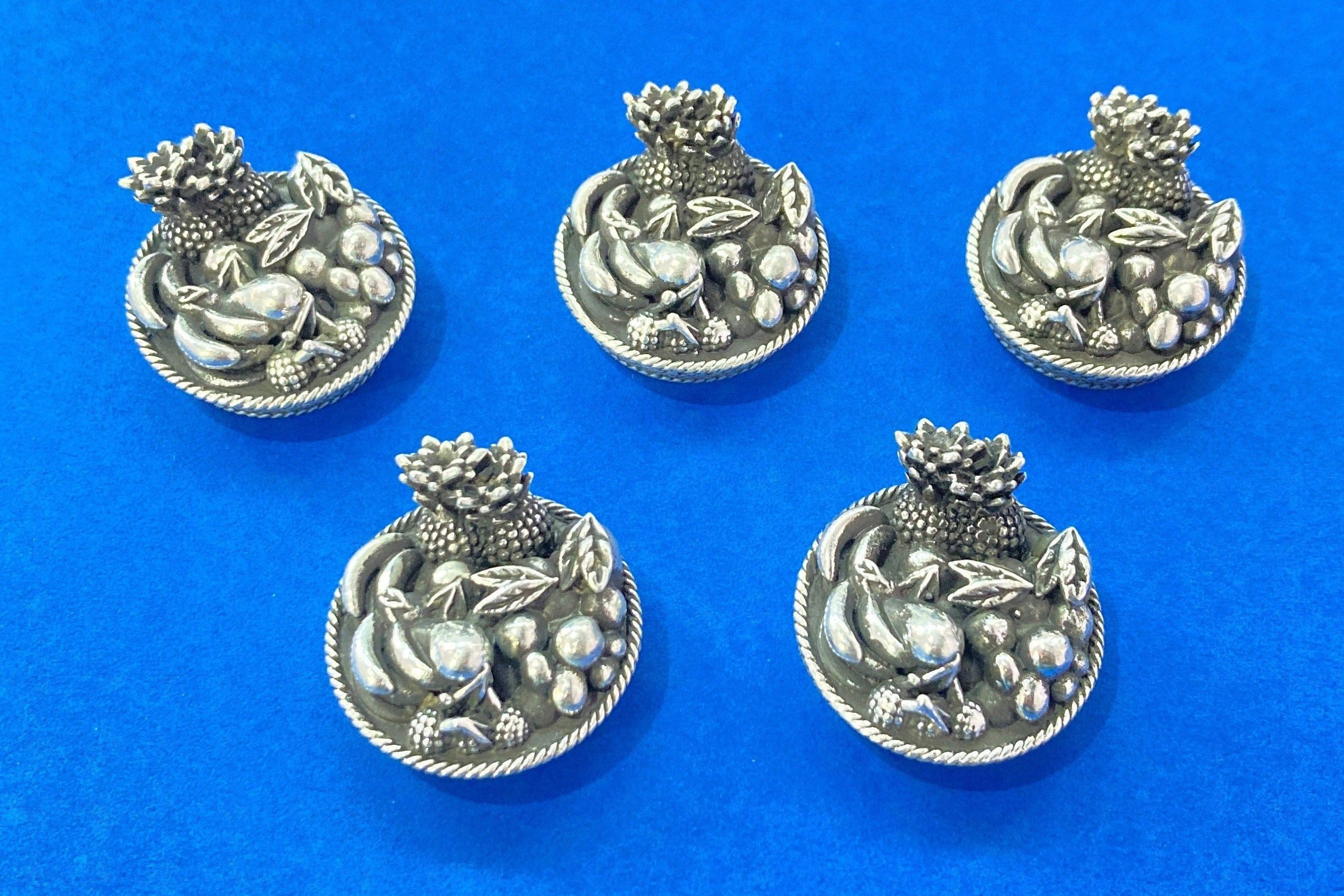 925 Sterling Silver Fruitbasket  of Temple /