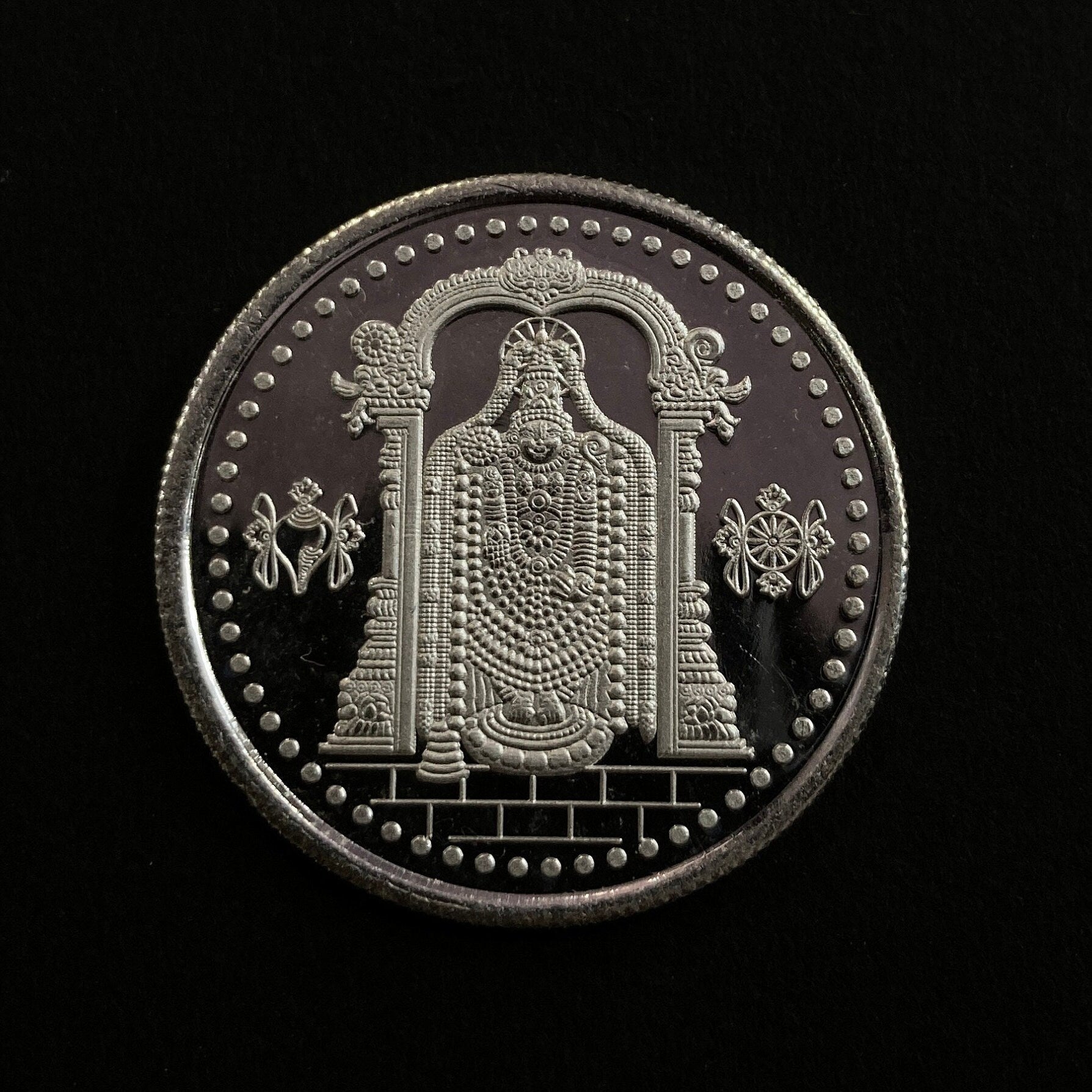 99.90% Pure Silver 10grams Tirupati Bala Ji Coin / Silver Coins / Gift