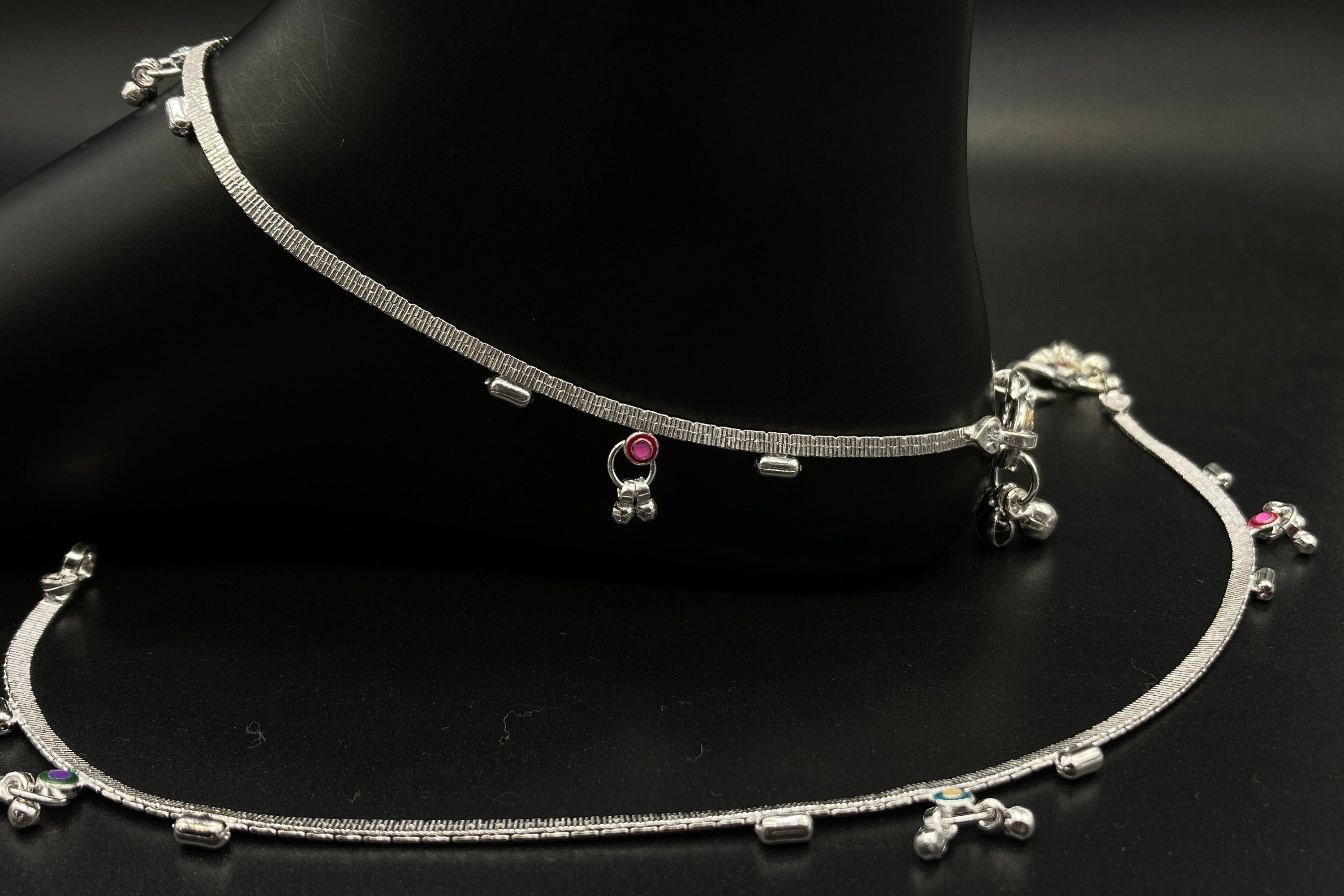 Silver Anklet / Silver Payal For Women