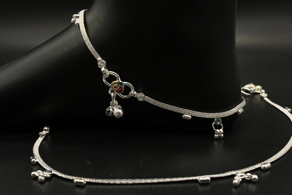 Silver Anklet / Silver Payal For Women